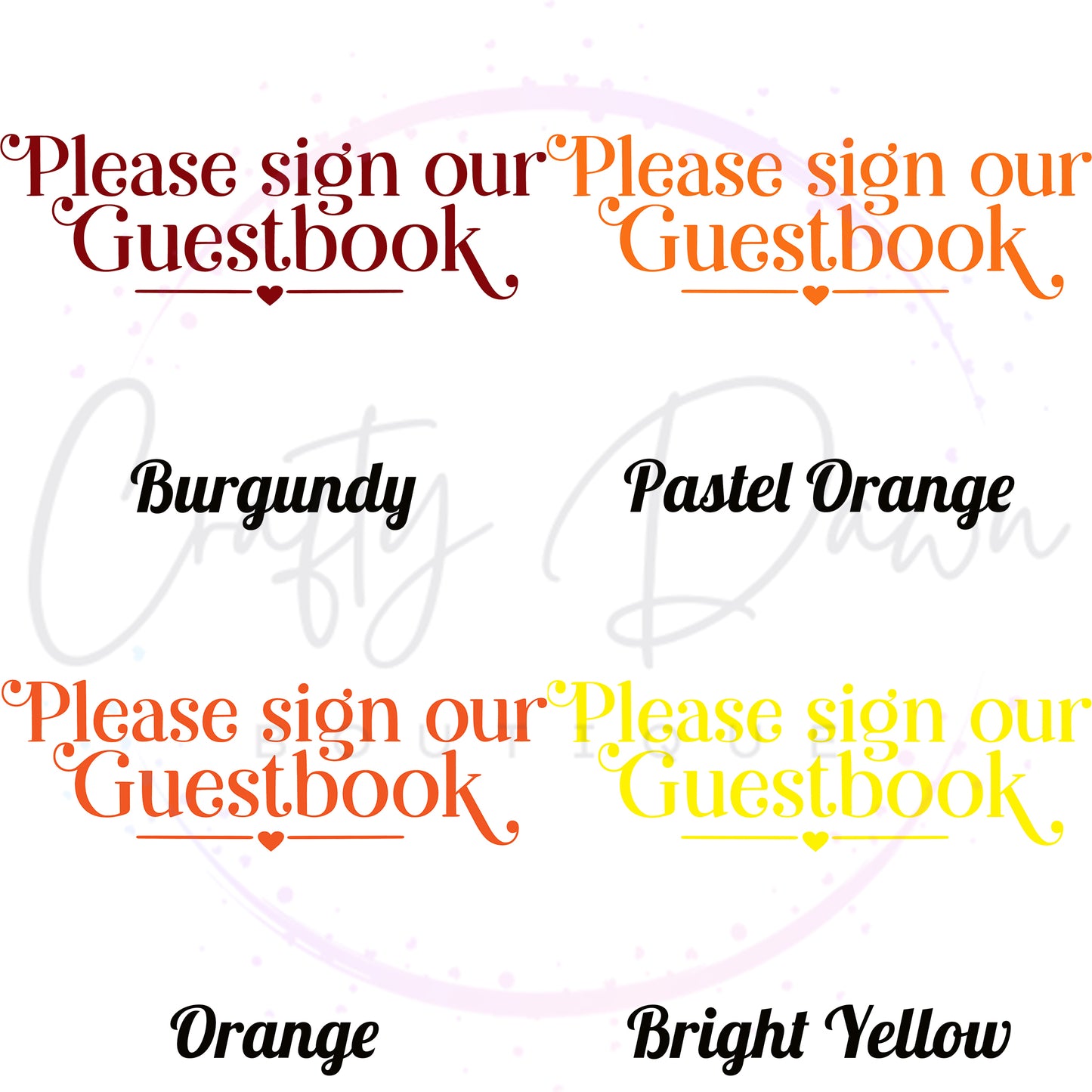 Please Sign Our Guestbook Acrylic Sign
