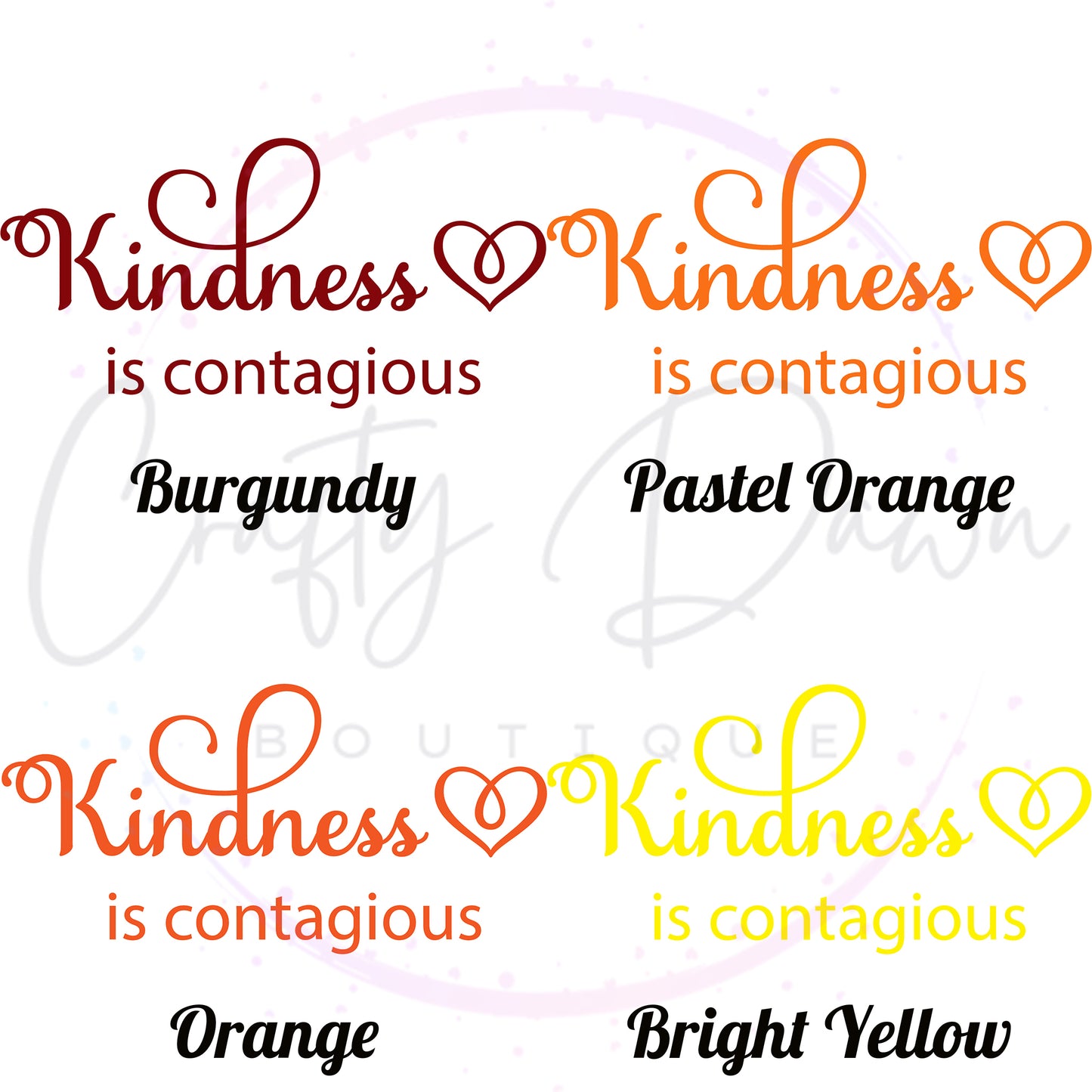 Kindness Is Contagious Decal