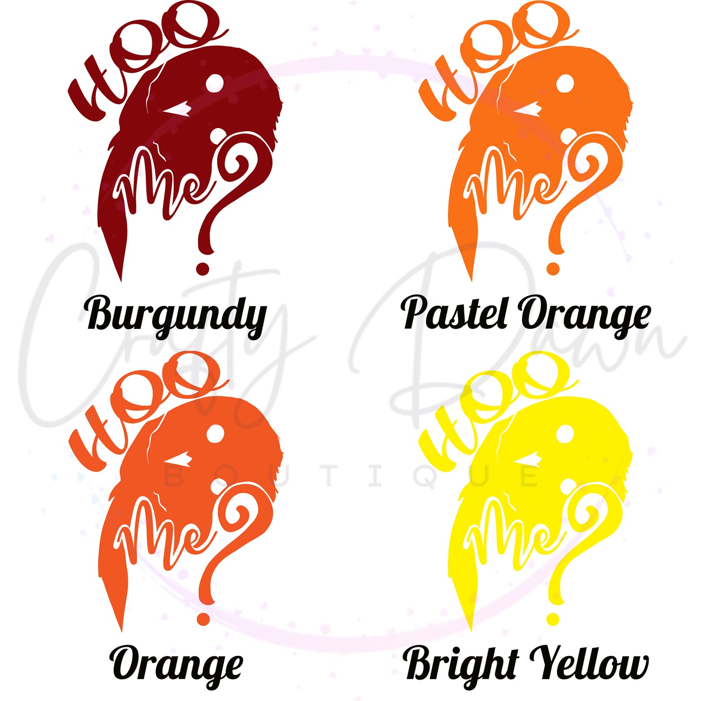 Hoo Me? Decal
