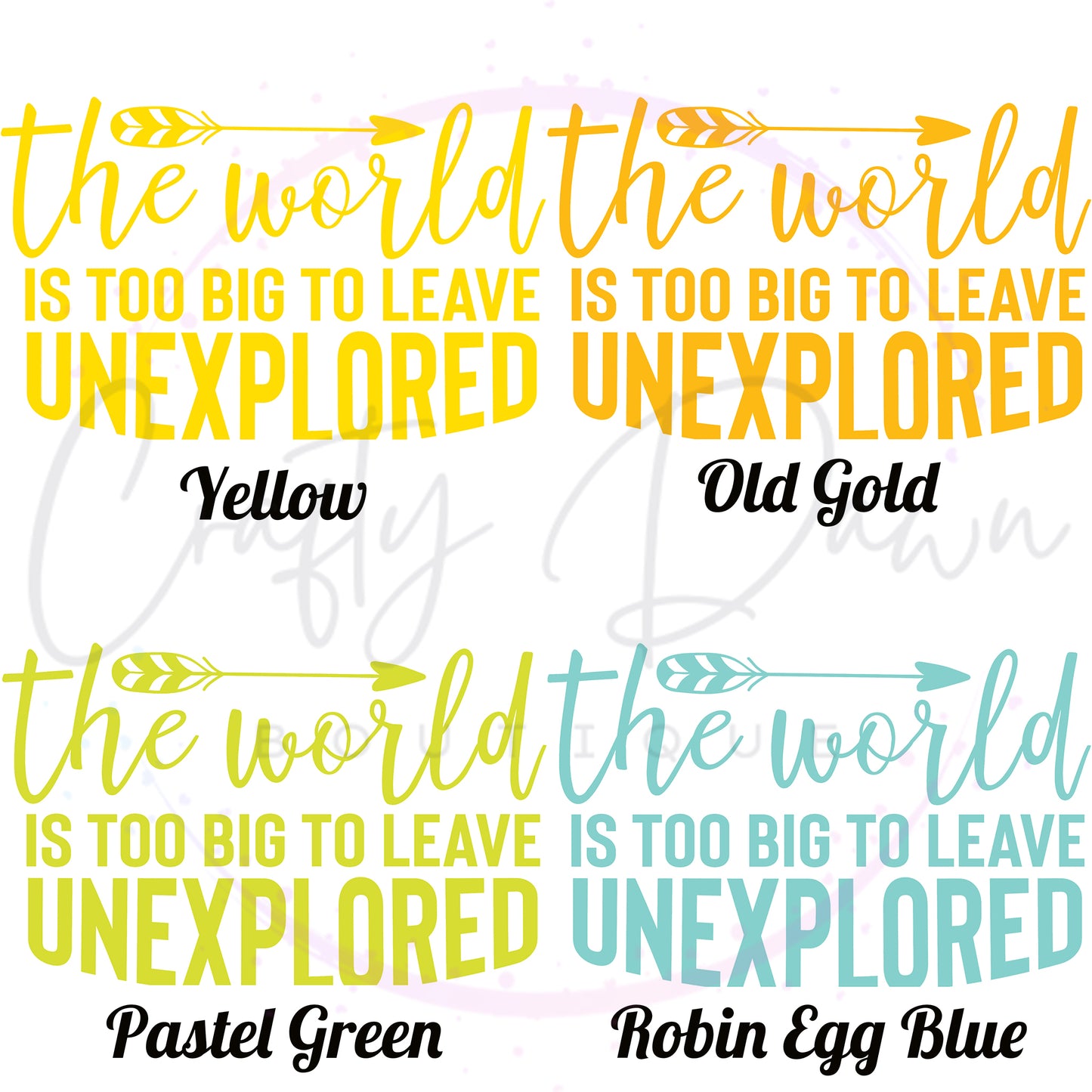 The World Is Too Big Decal