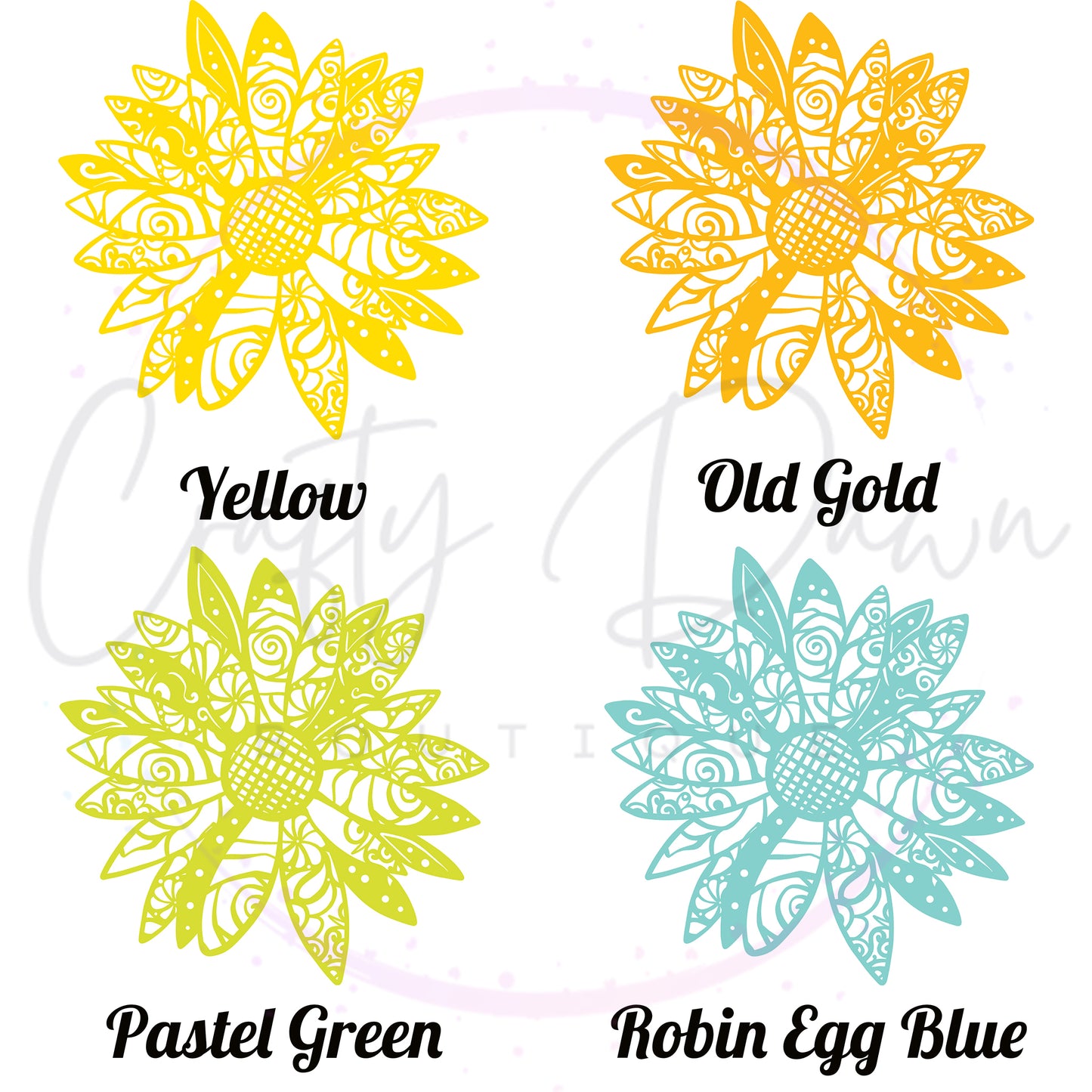 Daisy Mandala Decal