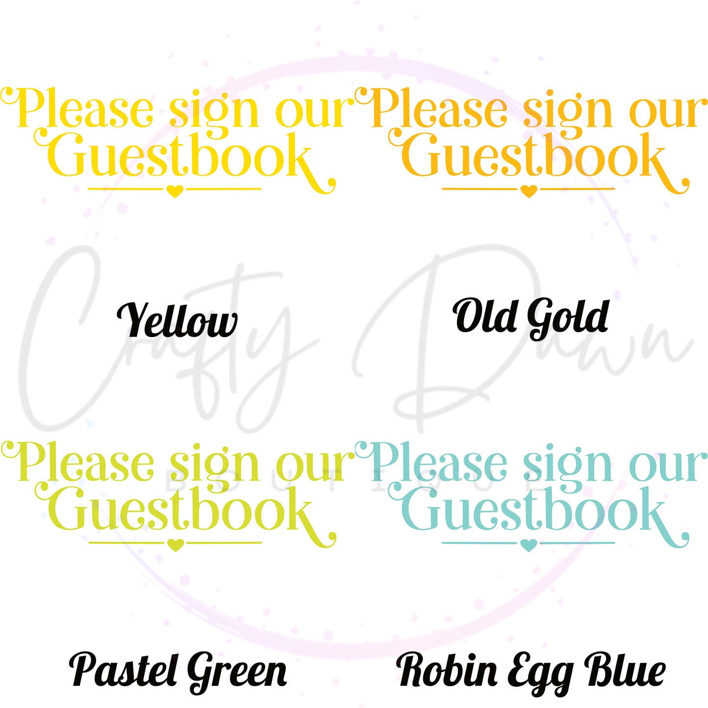 Please Sign Our Guestbook Acrylic Sign