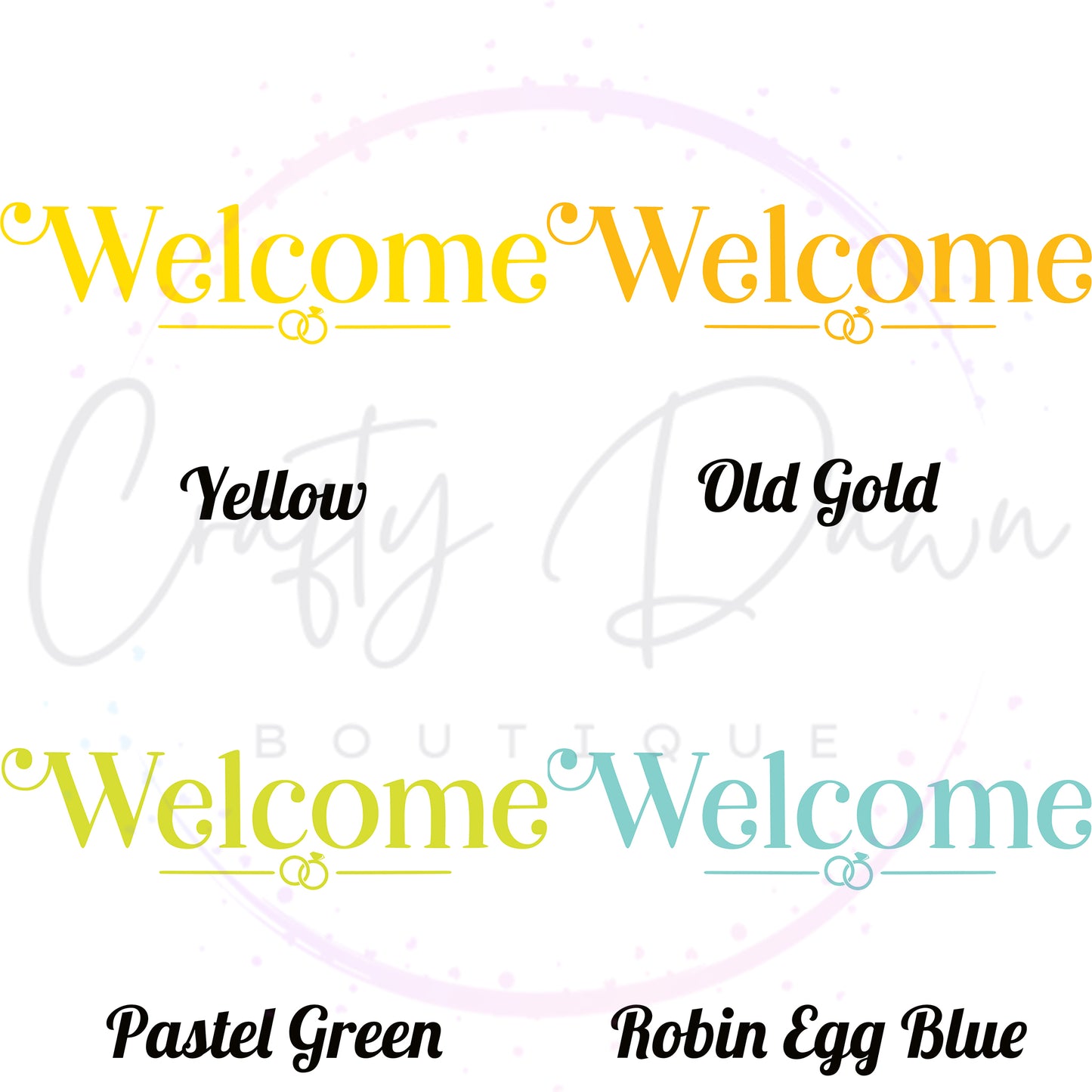 Welcome Acrylic Sign