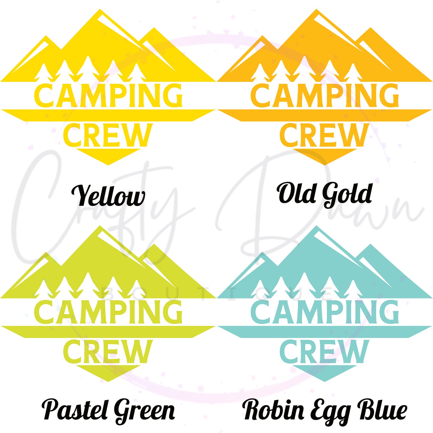 Camping Crew Decal