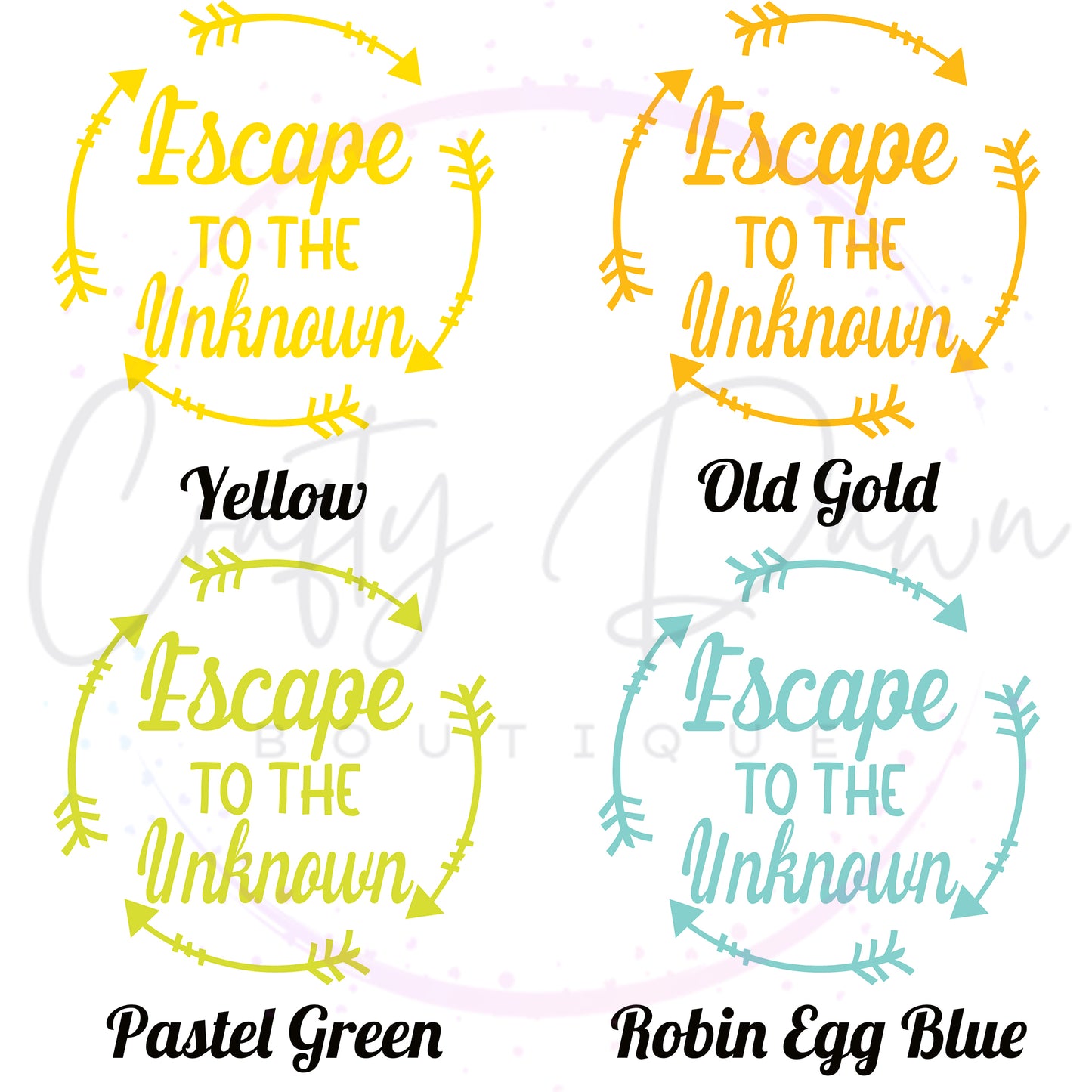 Escape To The Unknown Decal