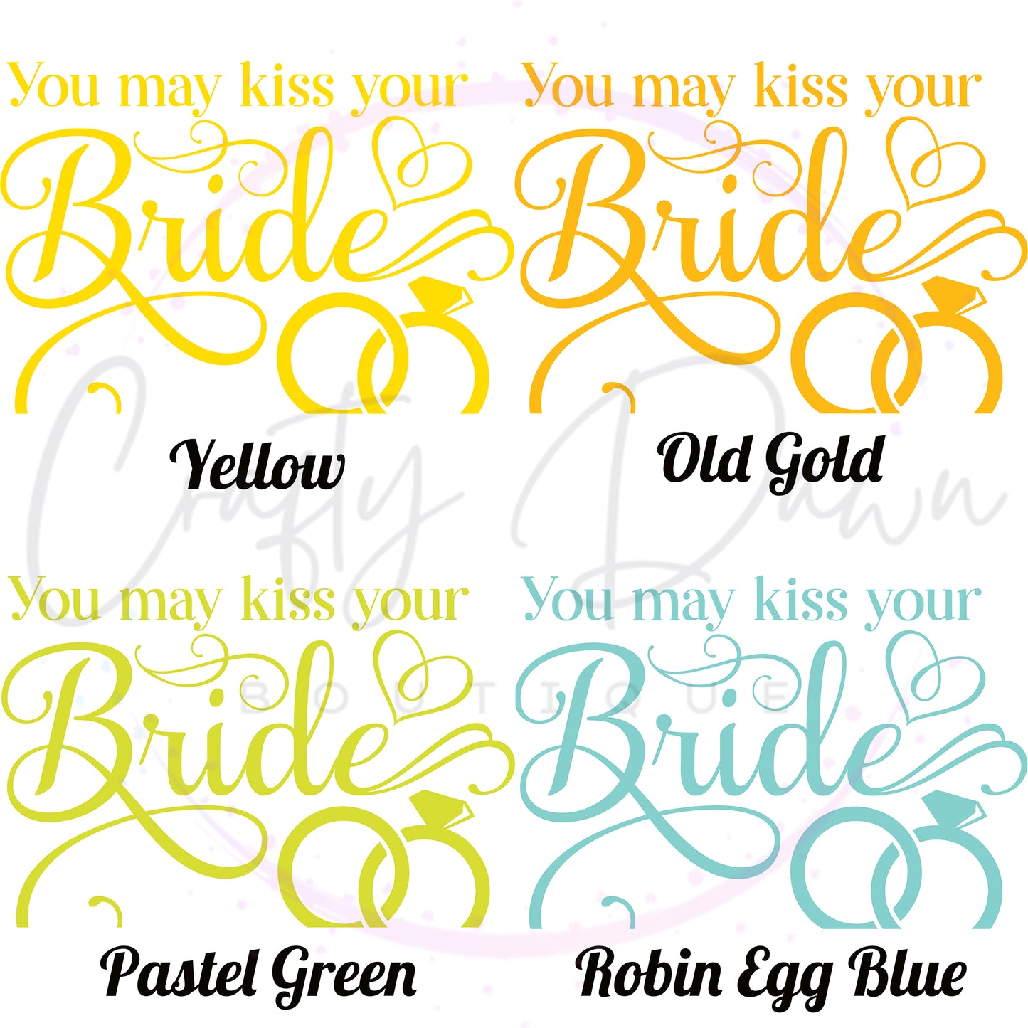 You May Kiss Your Bride Acrylic Sign