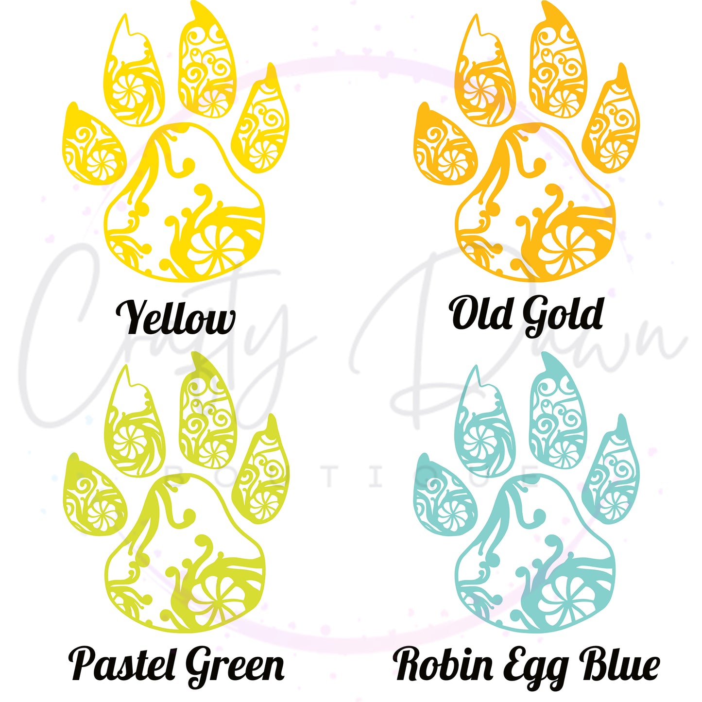 Paw Mandala Decal