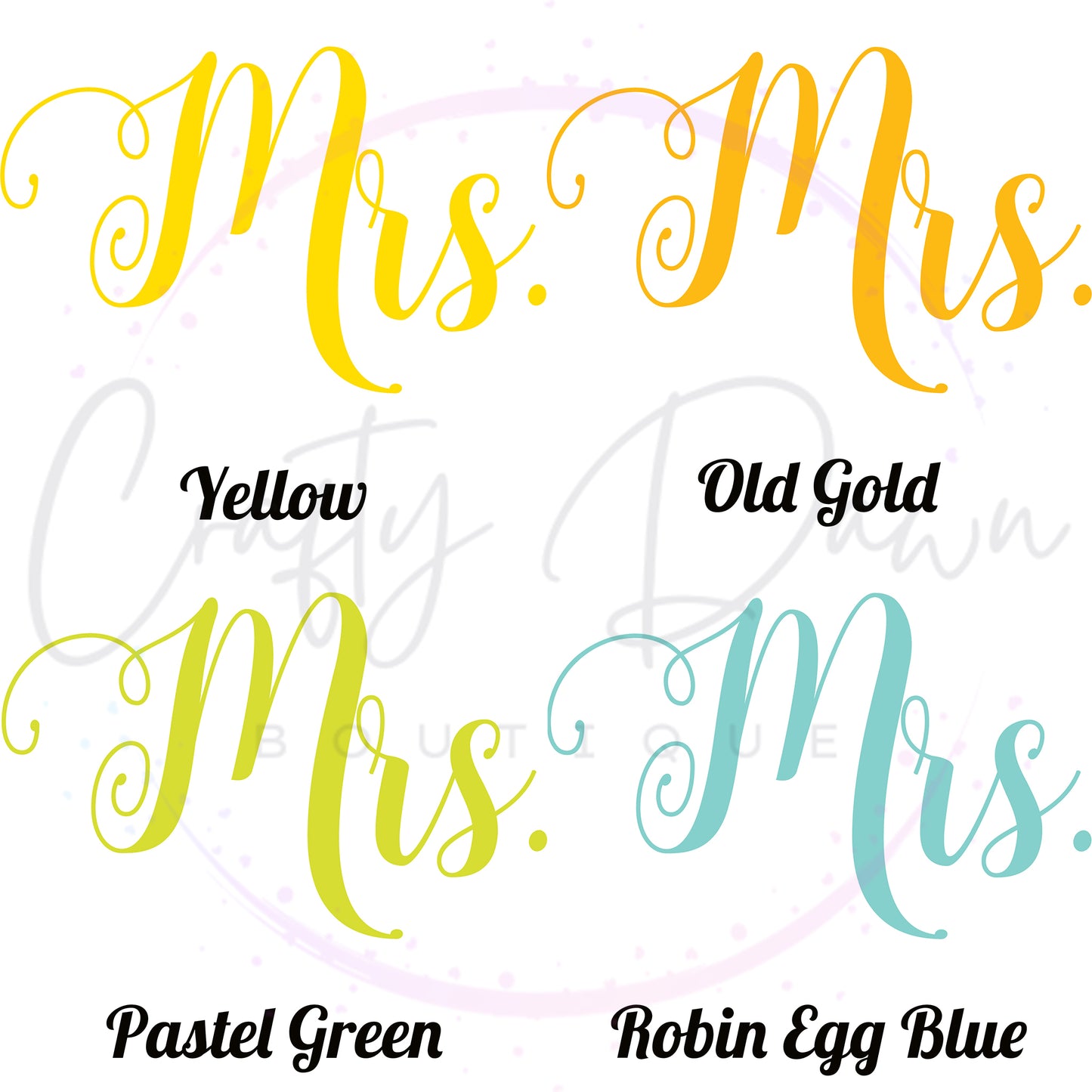 Mrs. Acrylic Sign