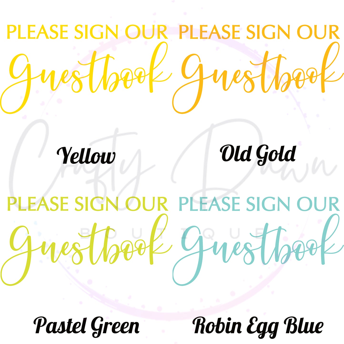 Please Sign Our Guestbook 2 Acrylic Sign
