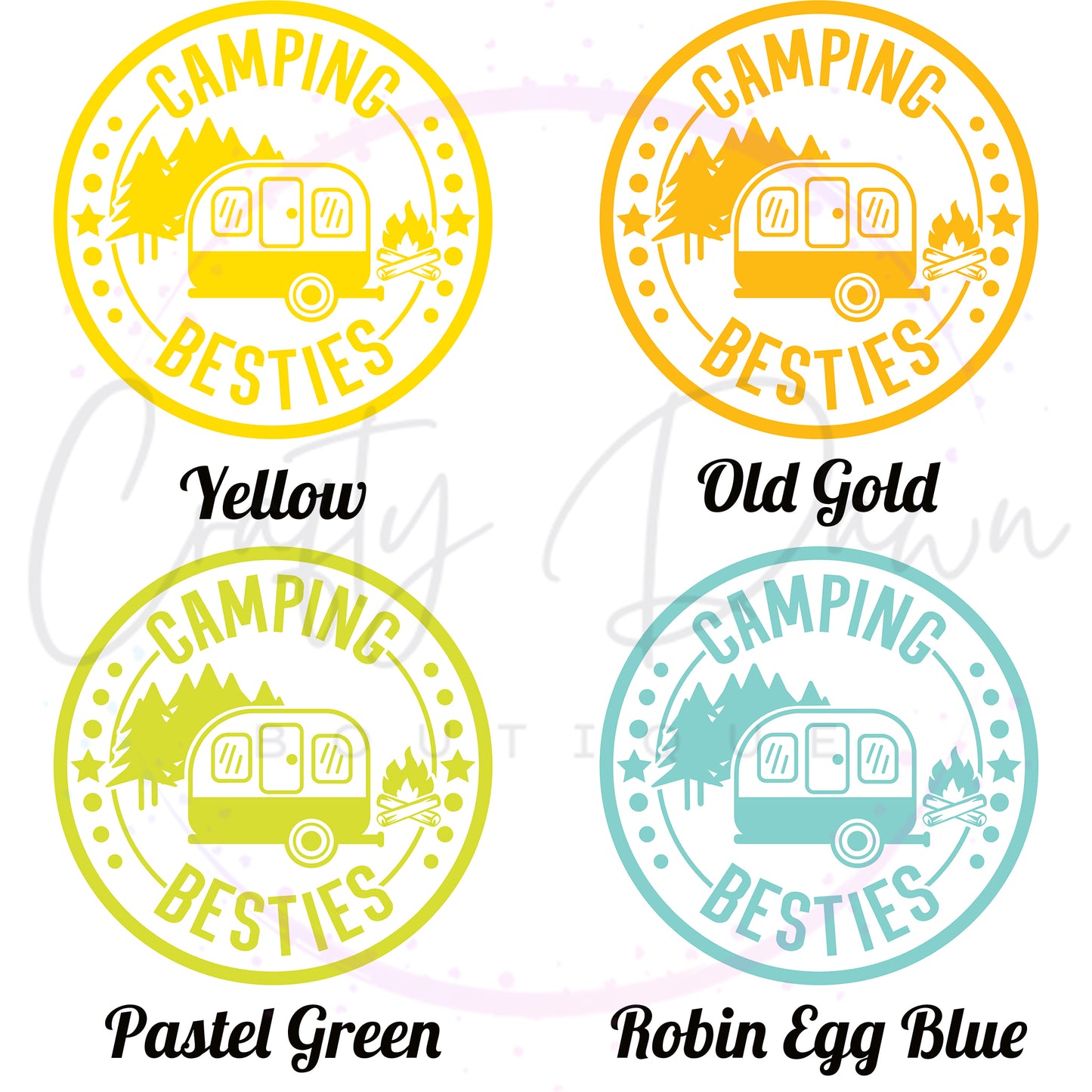 Camping Besties Decal