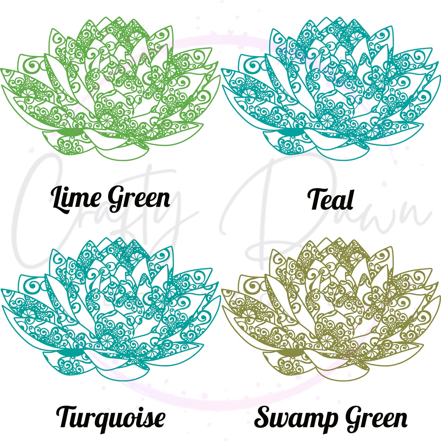 Lily Mandala Decal