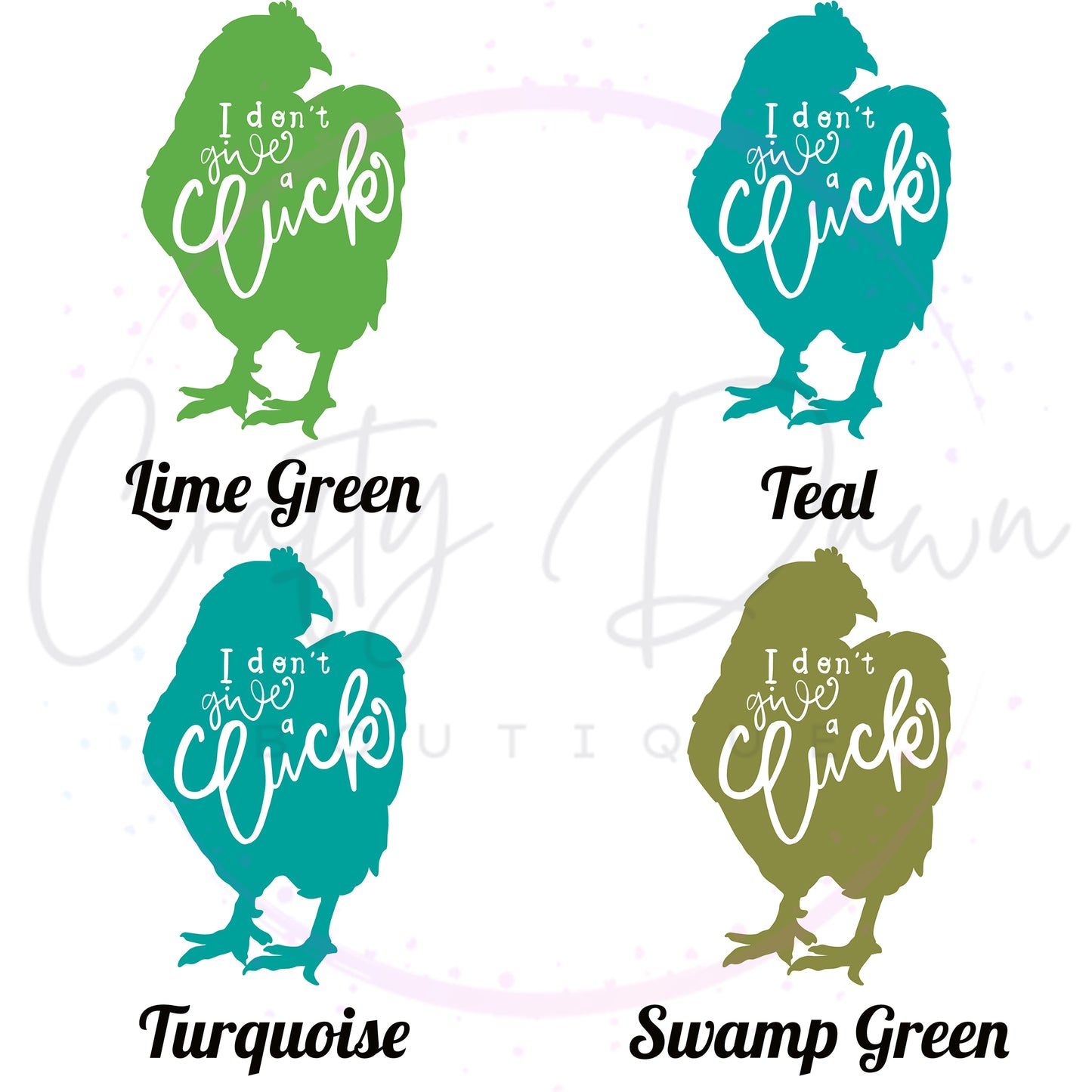 I Don't Give A Cluck Decal