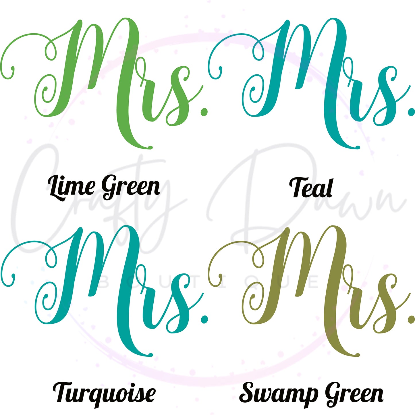 Mrs. Acrylic Sign