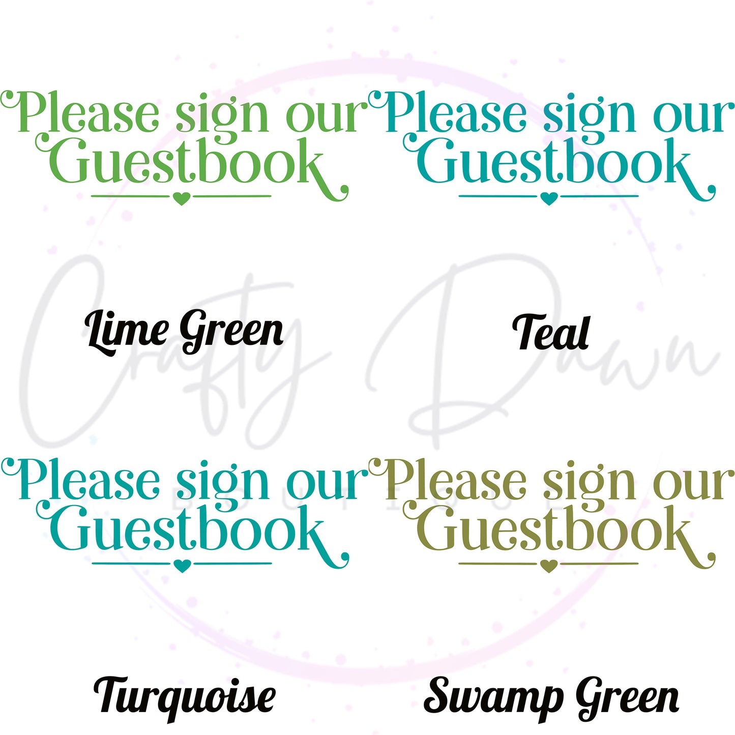 Please Sign Our Guestbook Acrylic Sign