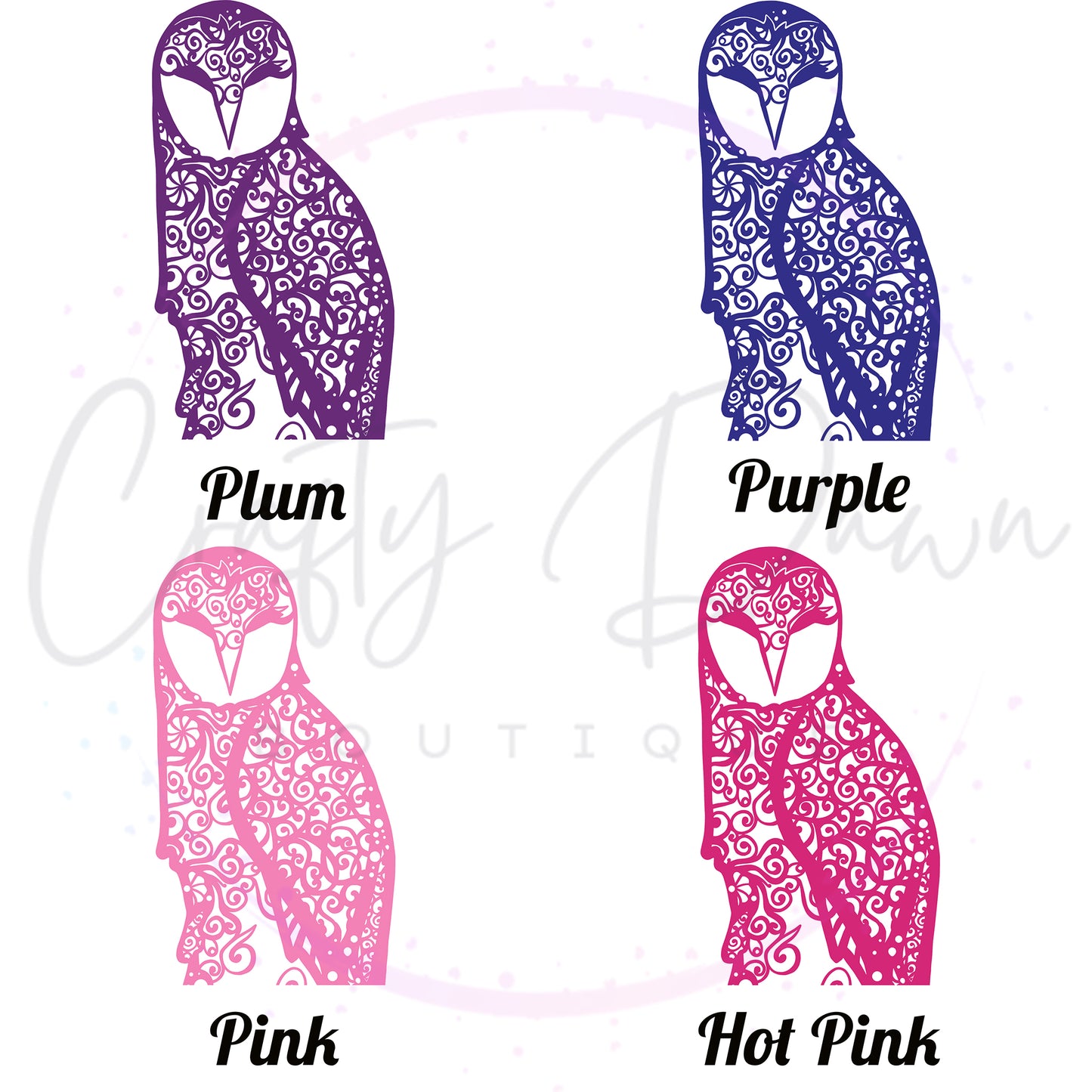 Owl Mandala Decal