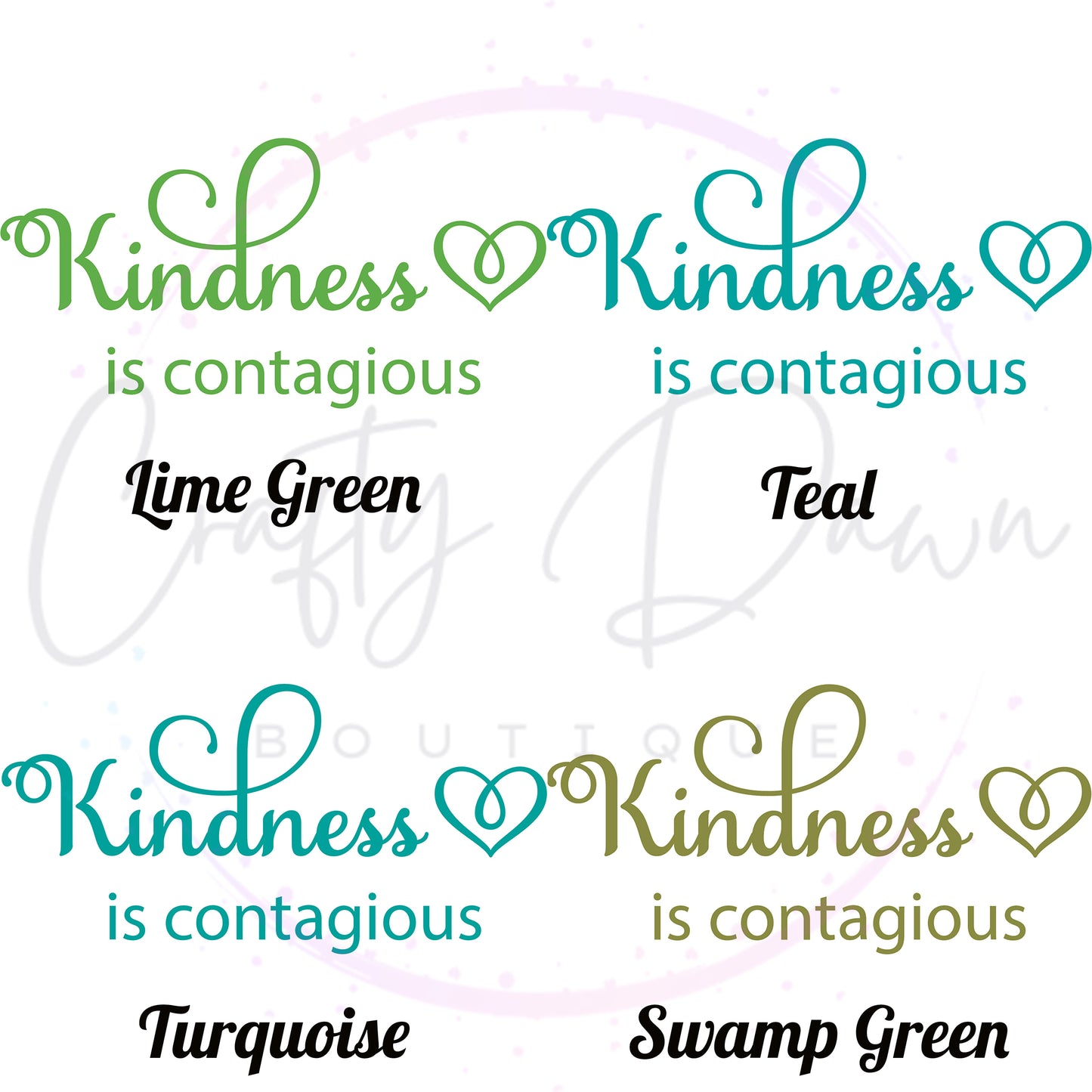 Kindness Is Contagious Decal