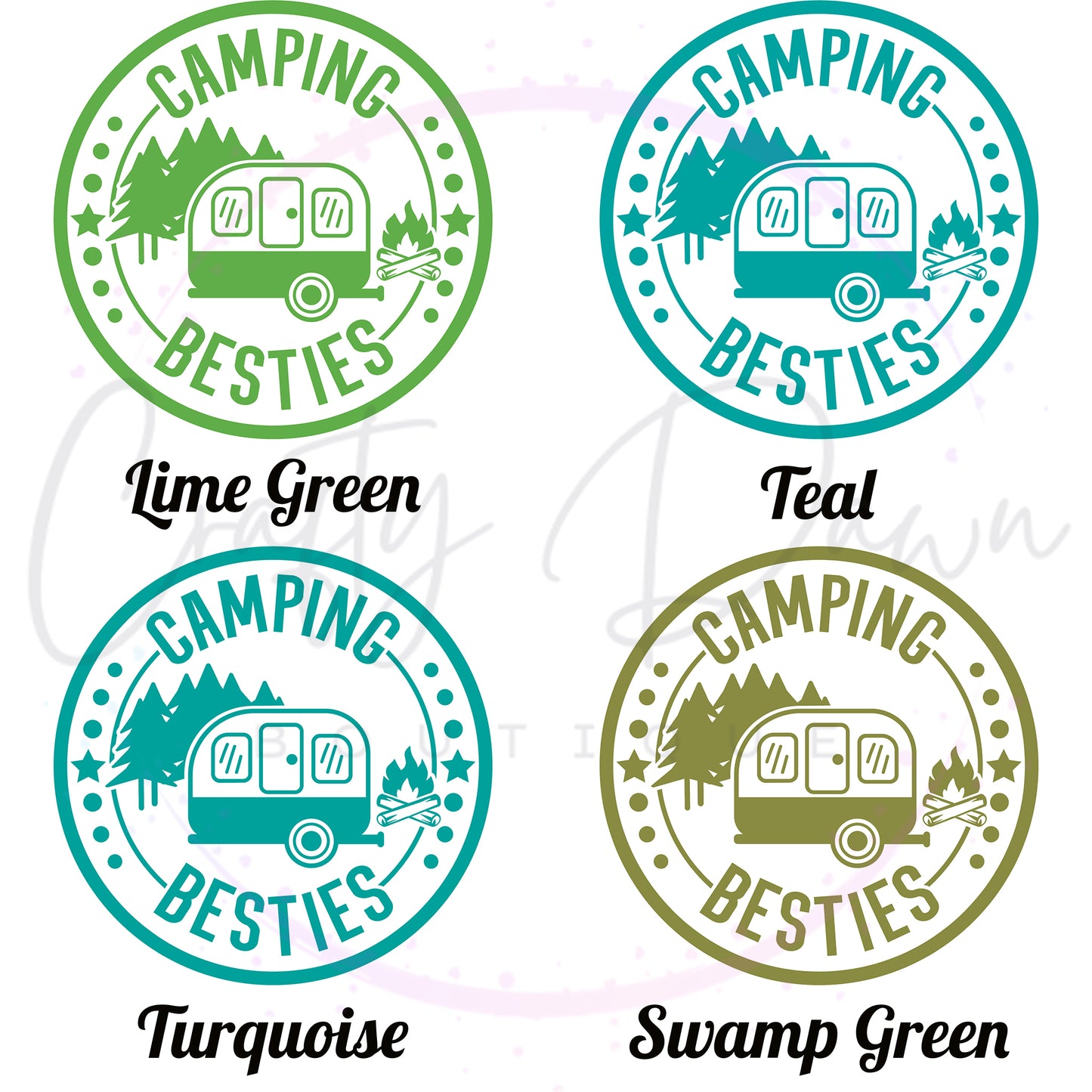 Camping Besties Decal