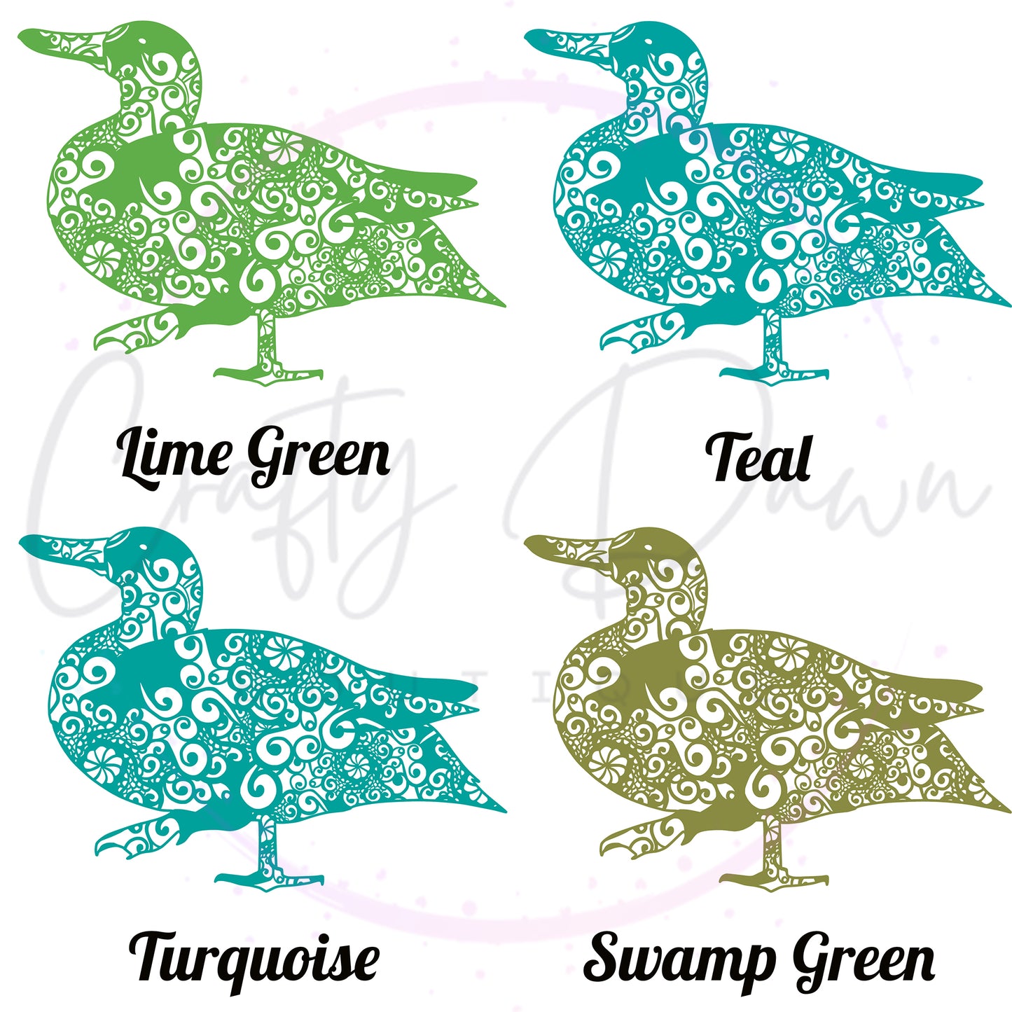 Duck Mandala Decal