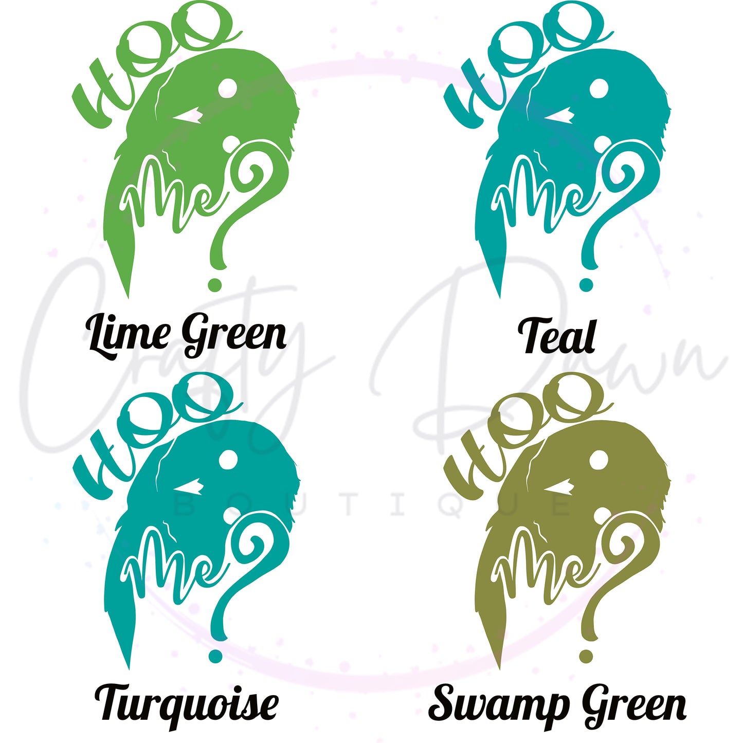Hoo Me? Decal