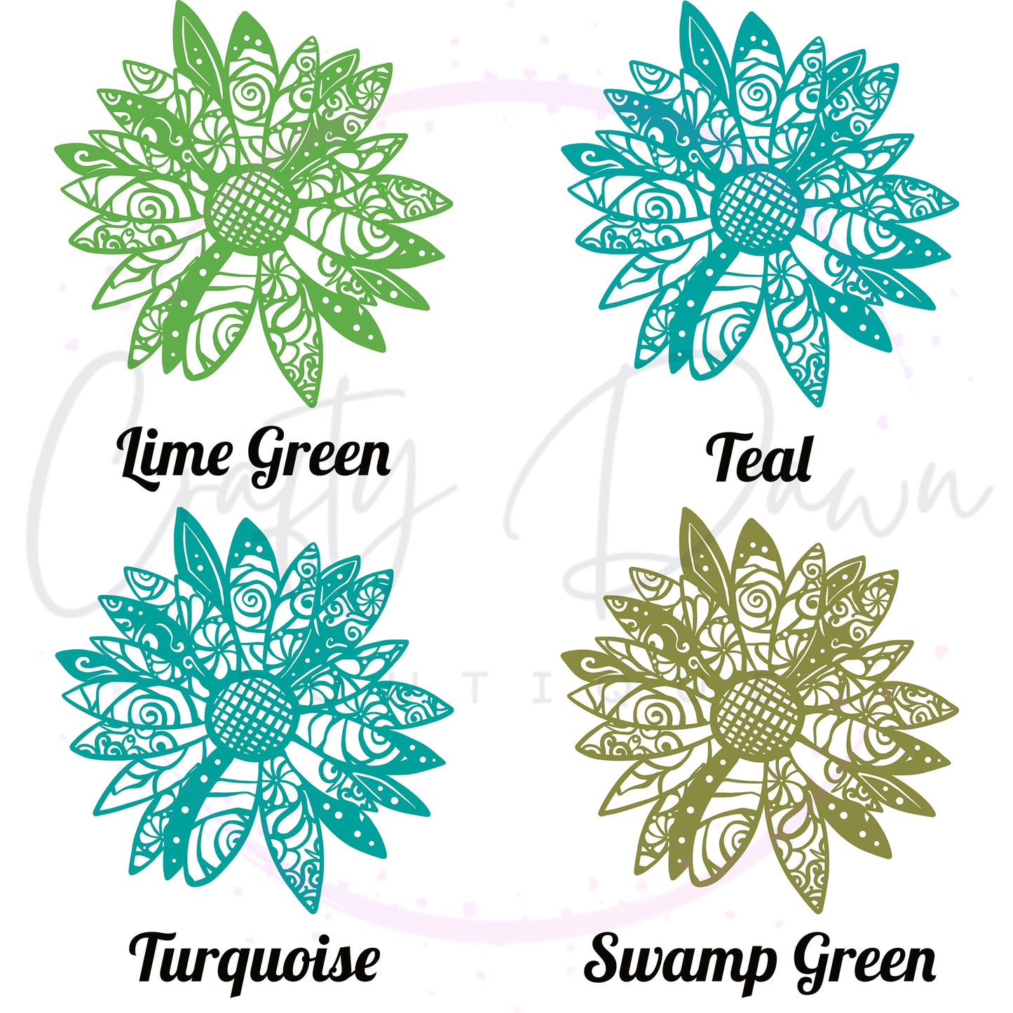 Daisy Mandala Decal