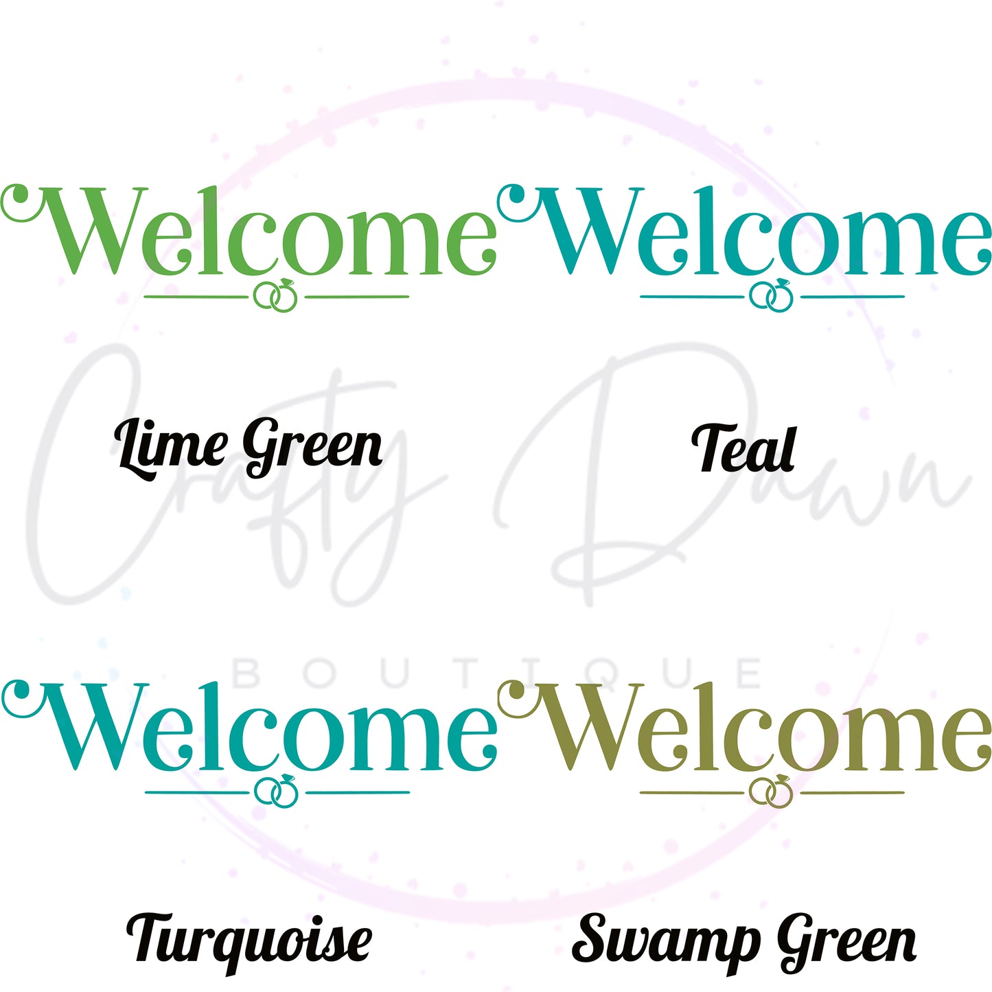 Welcome Acrylic Sign