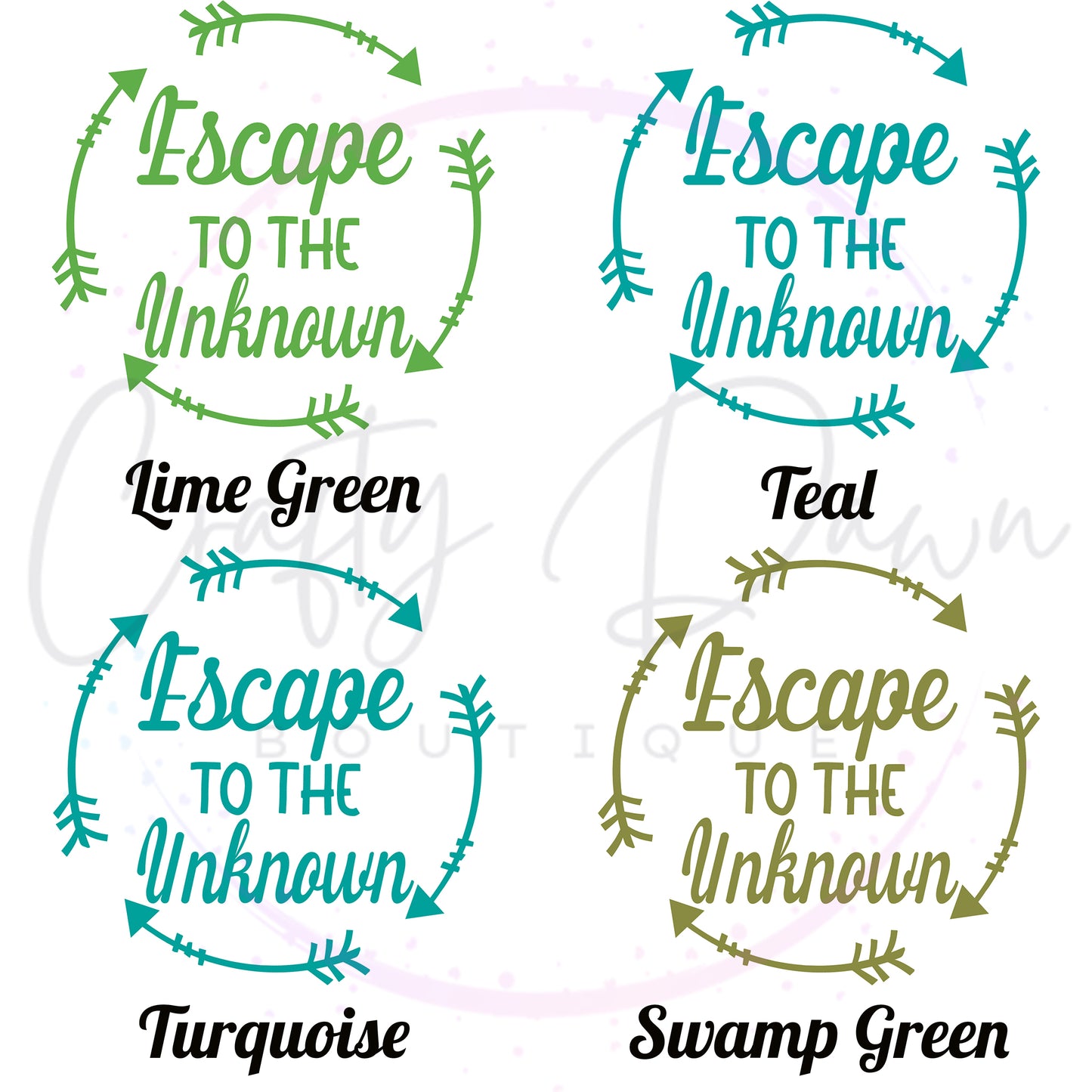 Escape To The Unknown Decal