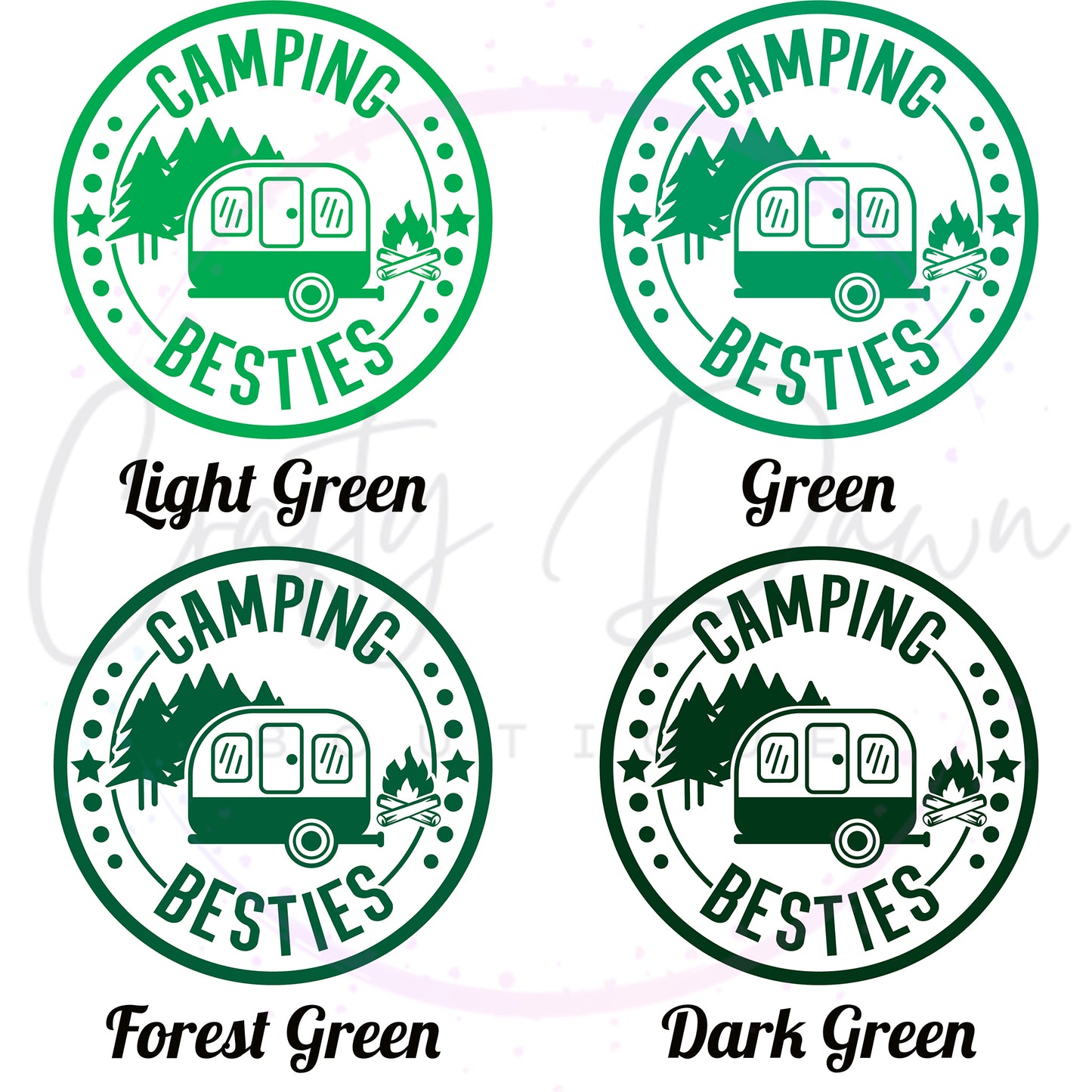 Camping Besties Decal