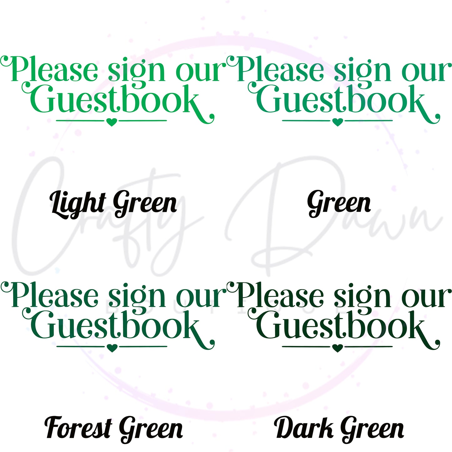 Please Sign Our Guestbook Acrylic Sign