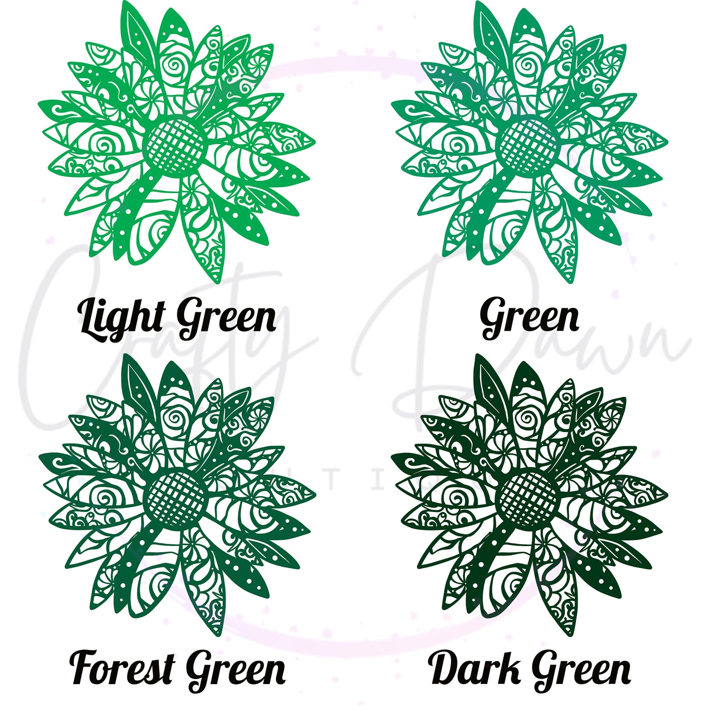 Daisy Mandala Decal