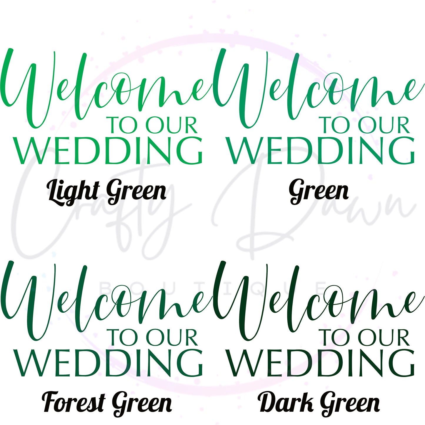 Welcome To Our Wedding Acrylic Sign