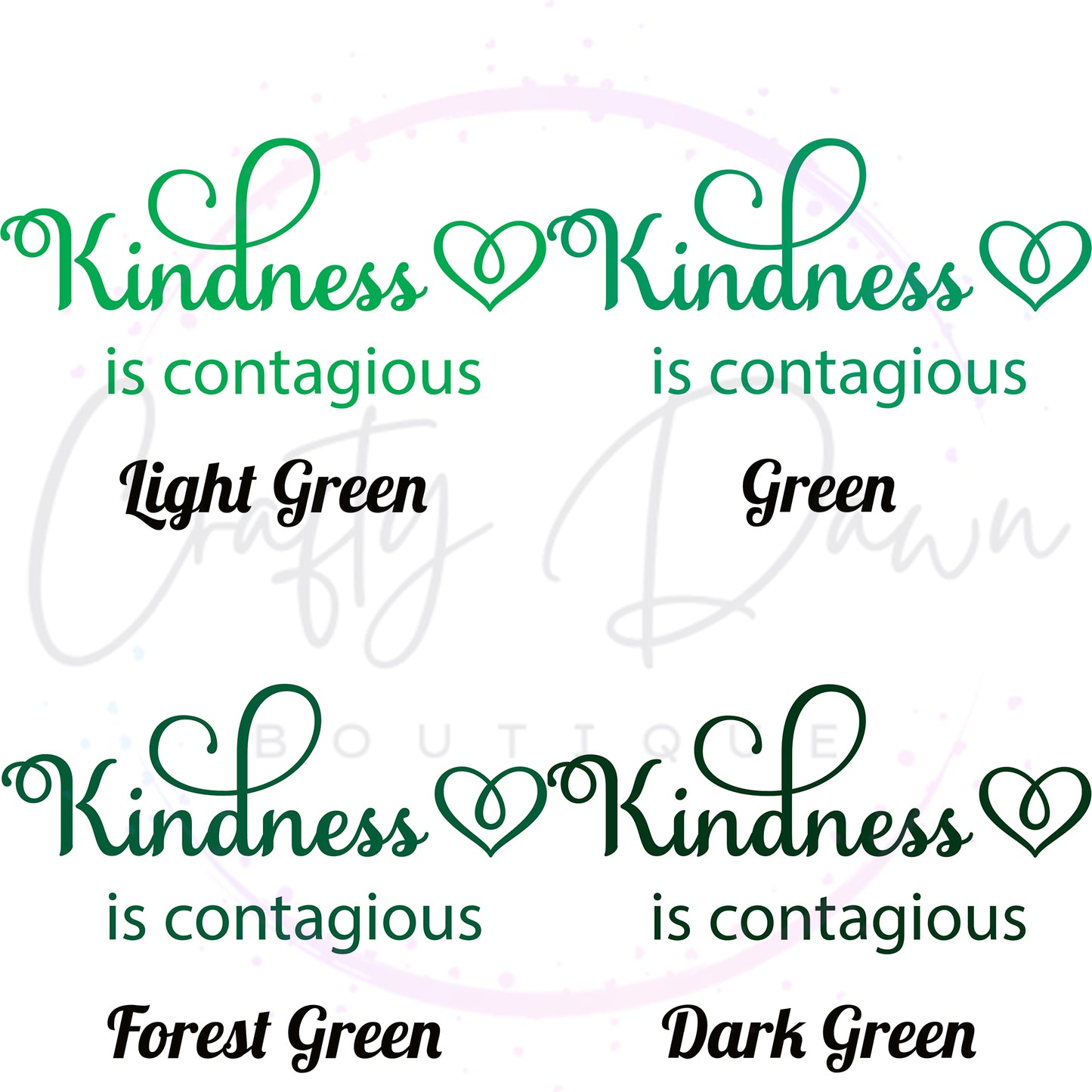 Kindness Is Contagious Decal