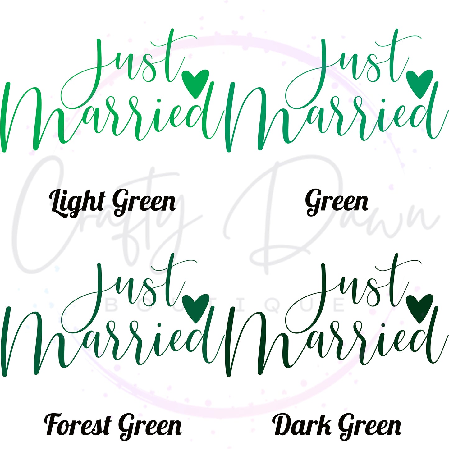 Just Married Acrylic Sign