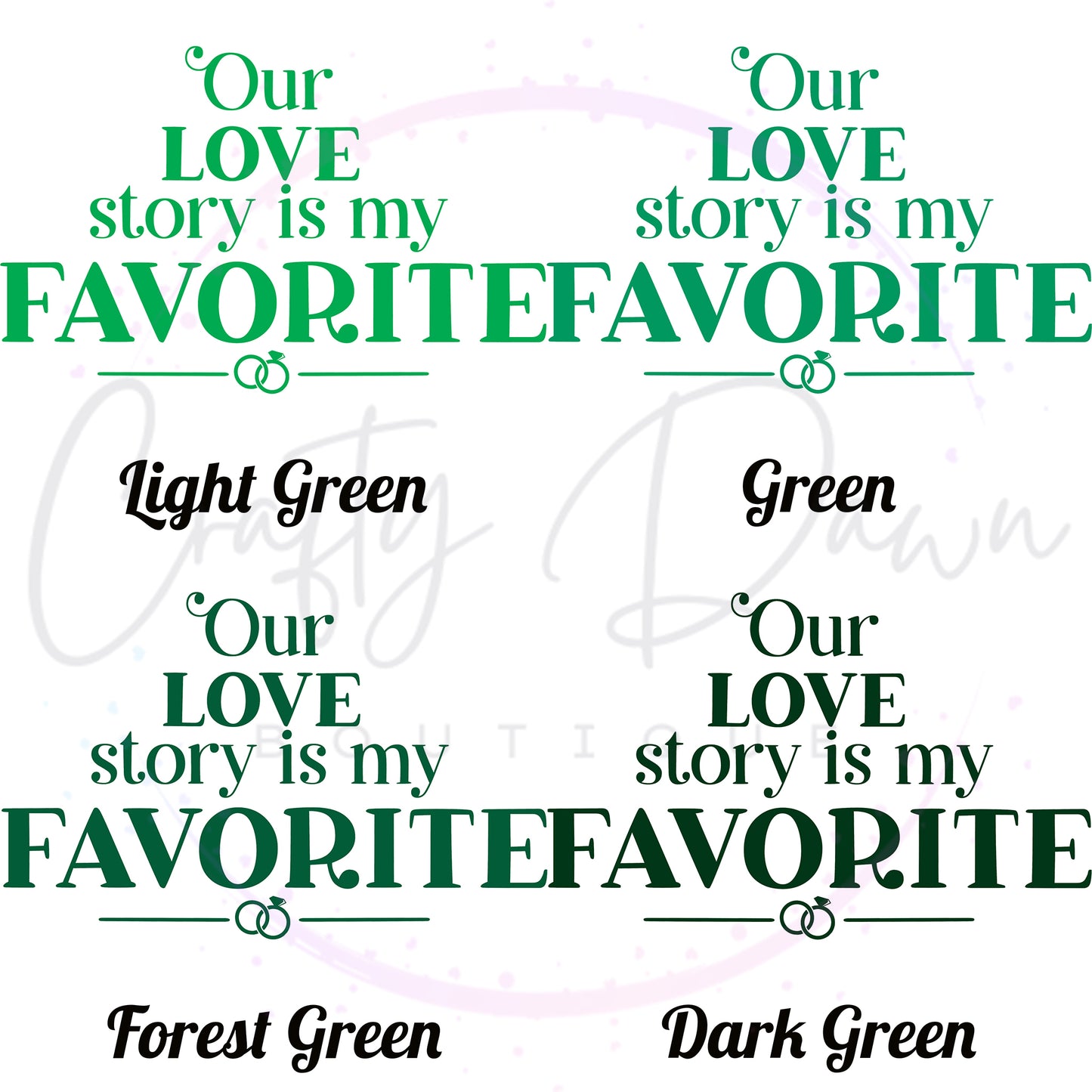 Our Love Story Is My Favorite Acrylic Sign