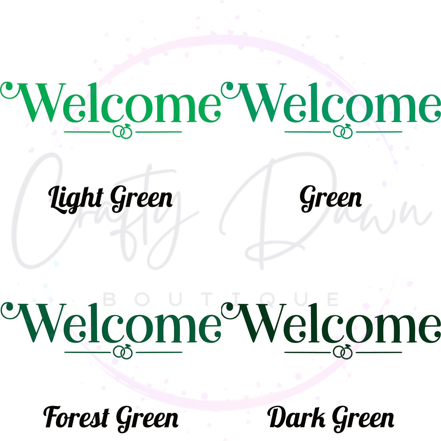 Welcome Acrylic Sign