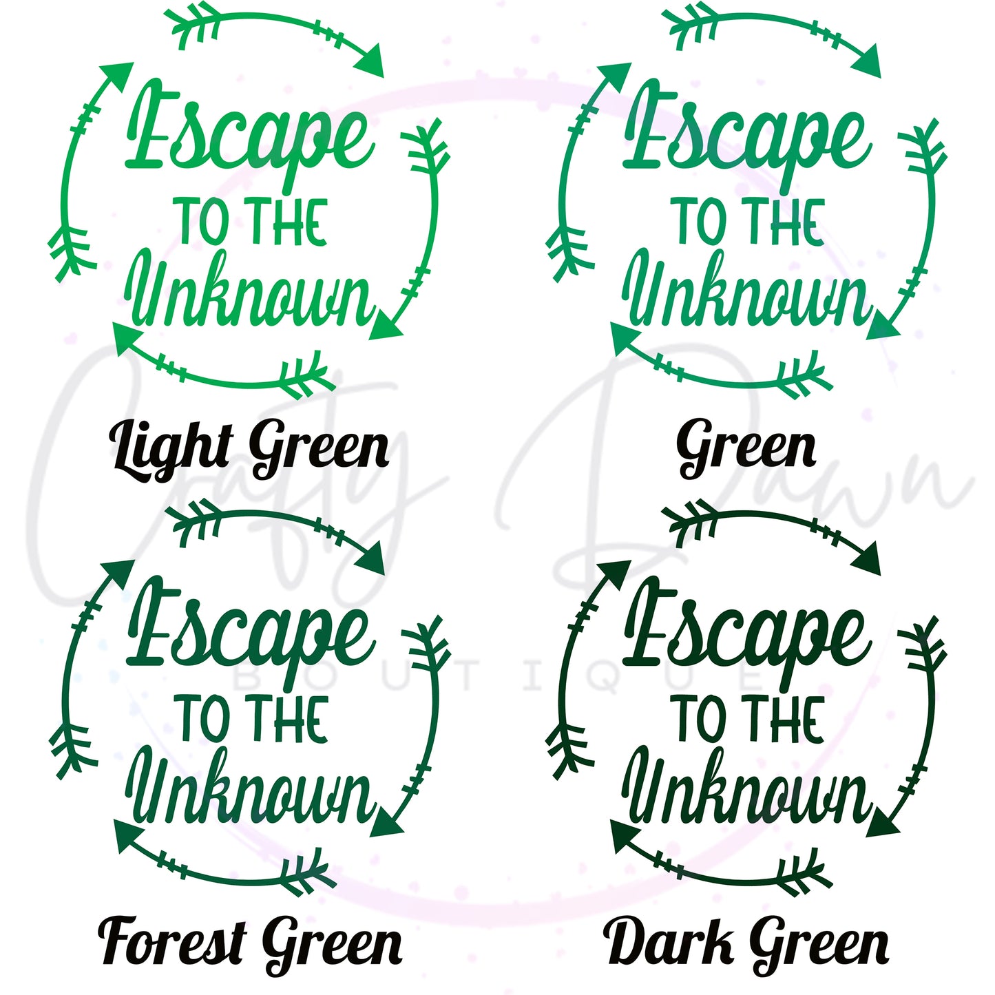 Escape To The Unknown Decal