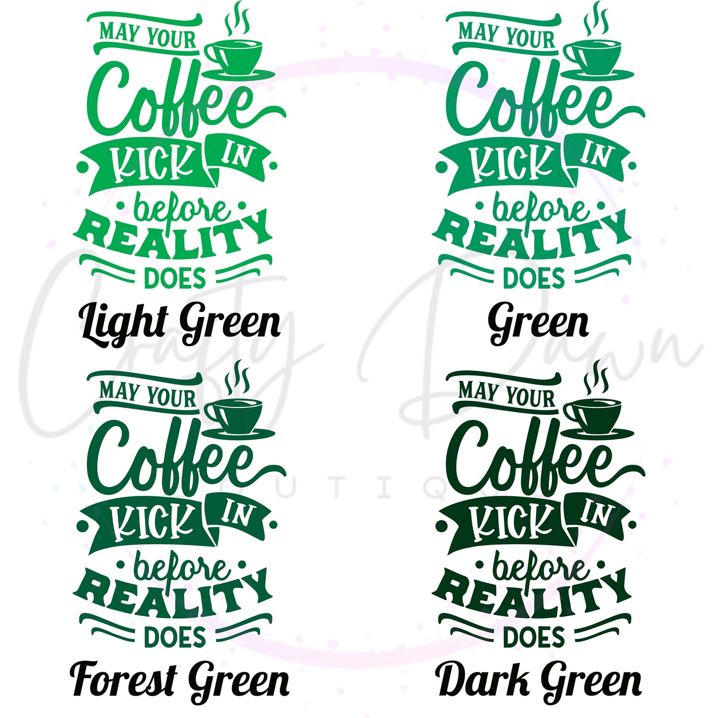 Coffee Before Reality Decal