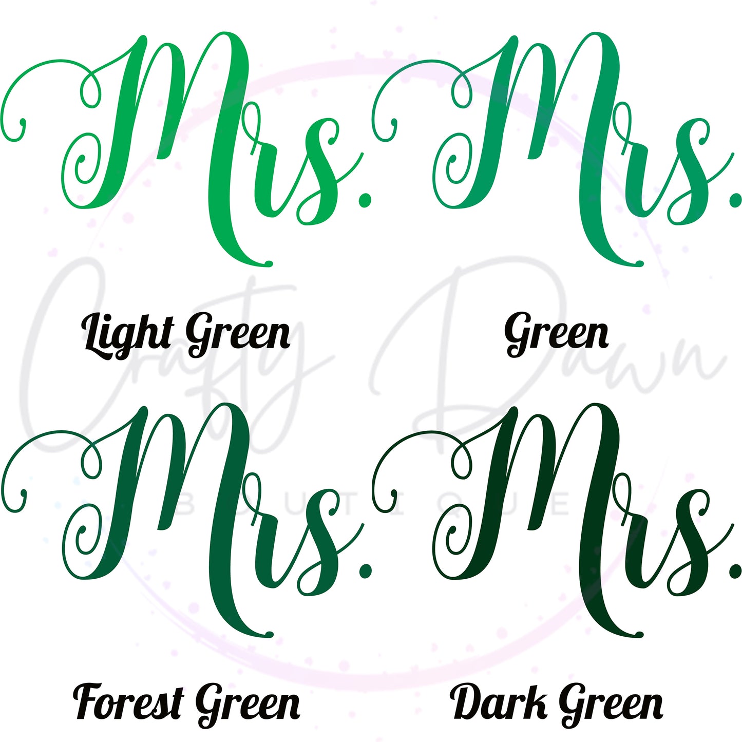 Mrs. Acrylic Sign
