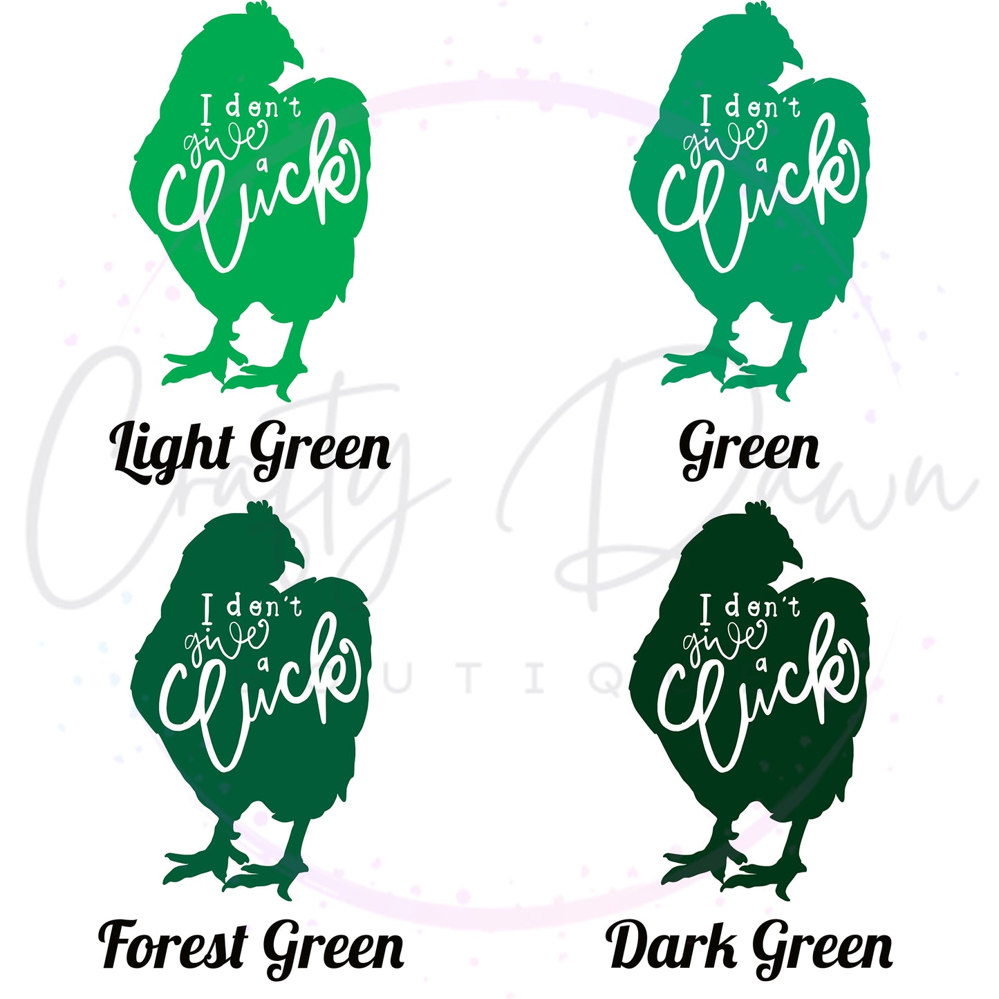 I Don't Give A Cluck Decal