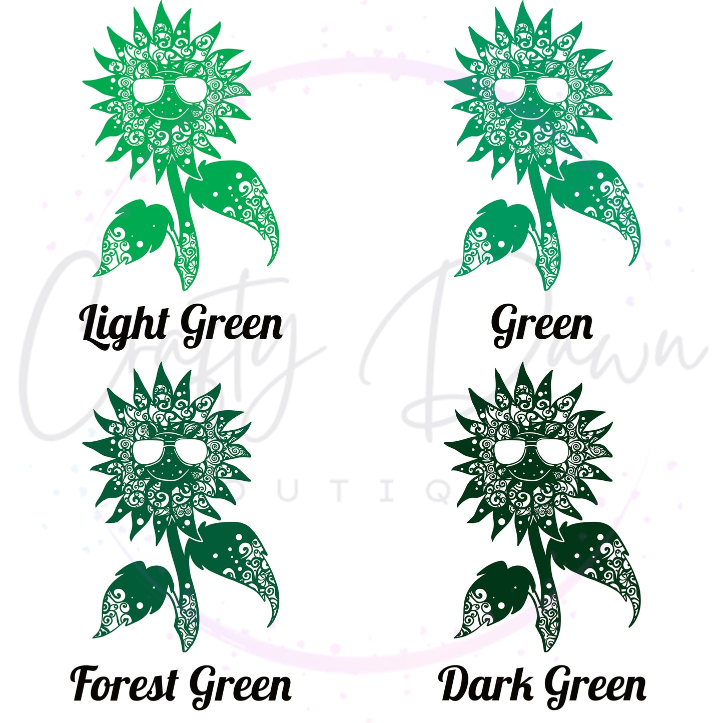 Cool Sunflower Mandala Decal