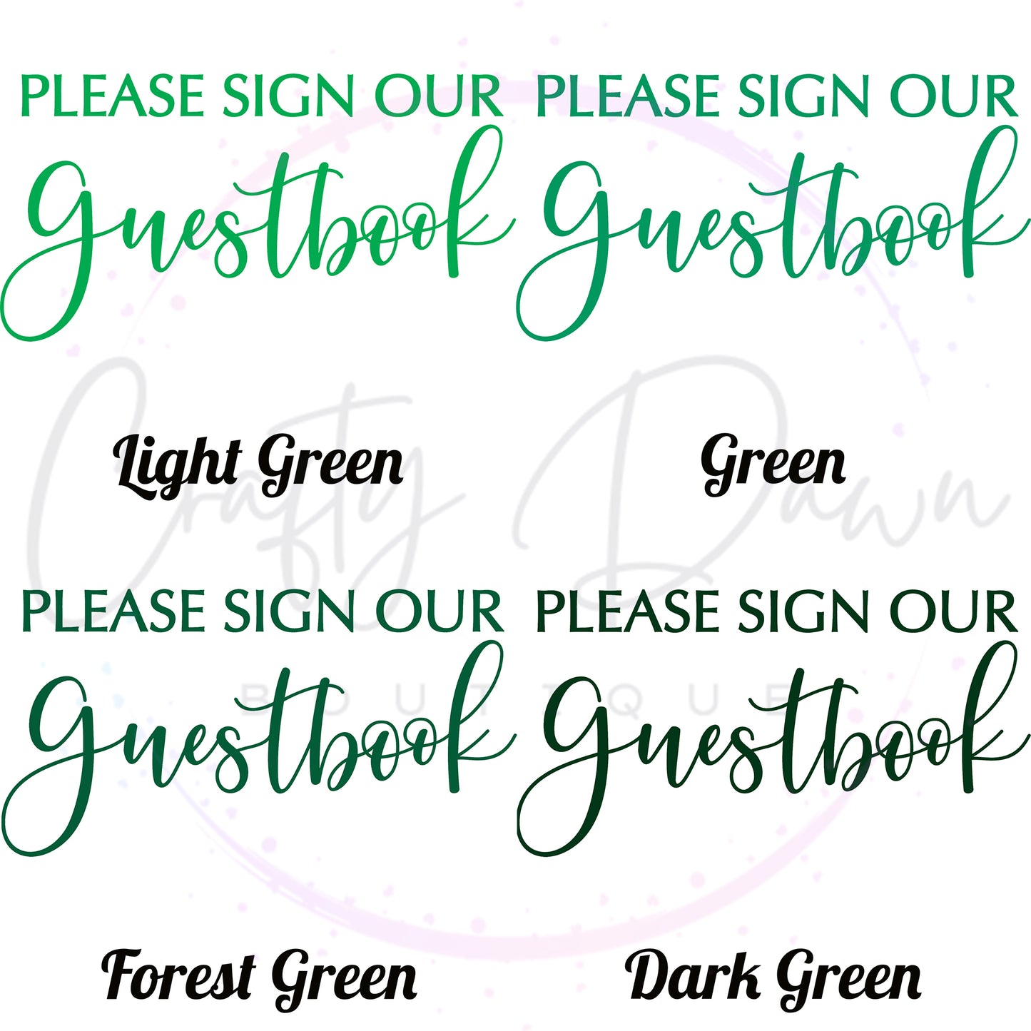 Please Sign Our Guestbook 2 Acrylic Sign