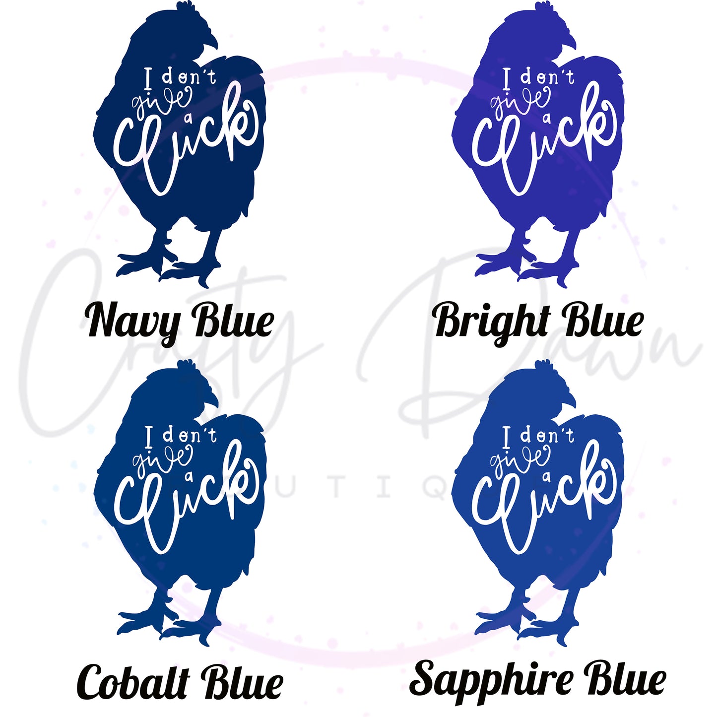 I Don't Give A Cluck Decal