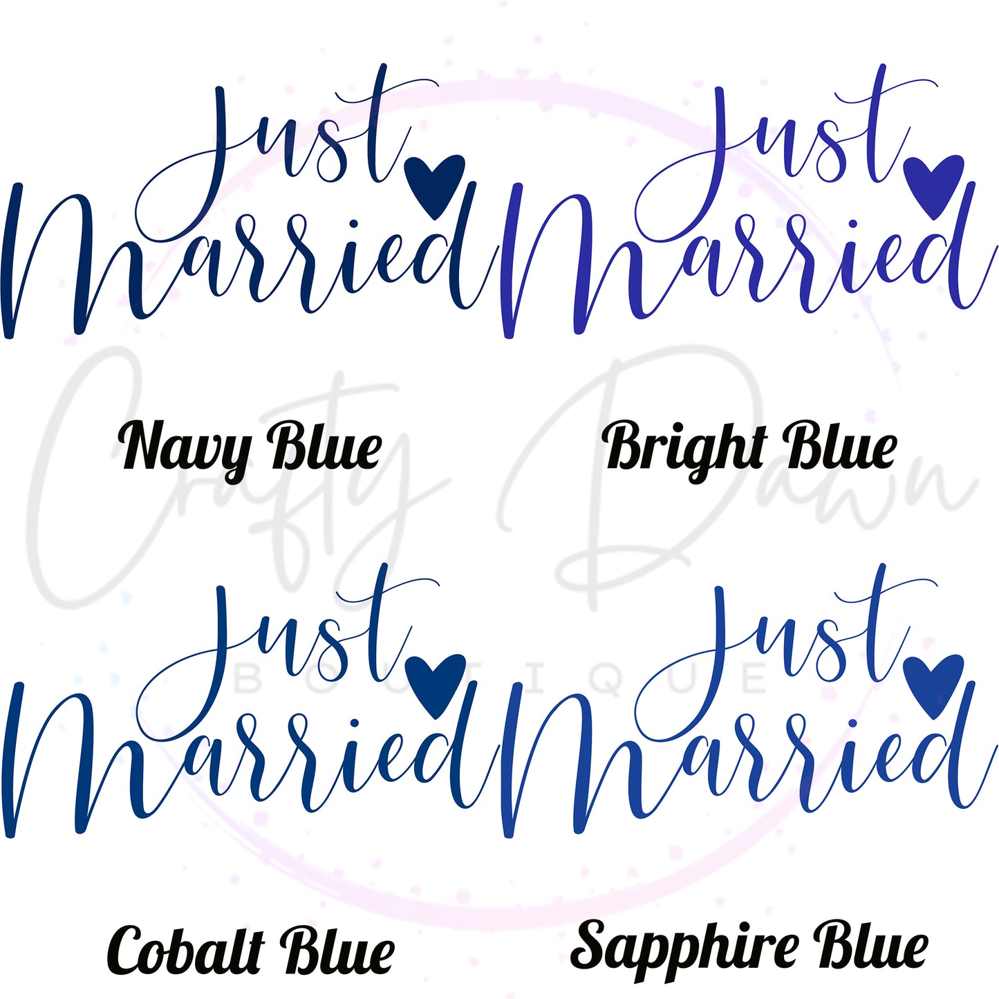 Just Married Acrylic Sign