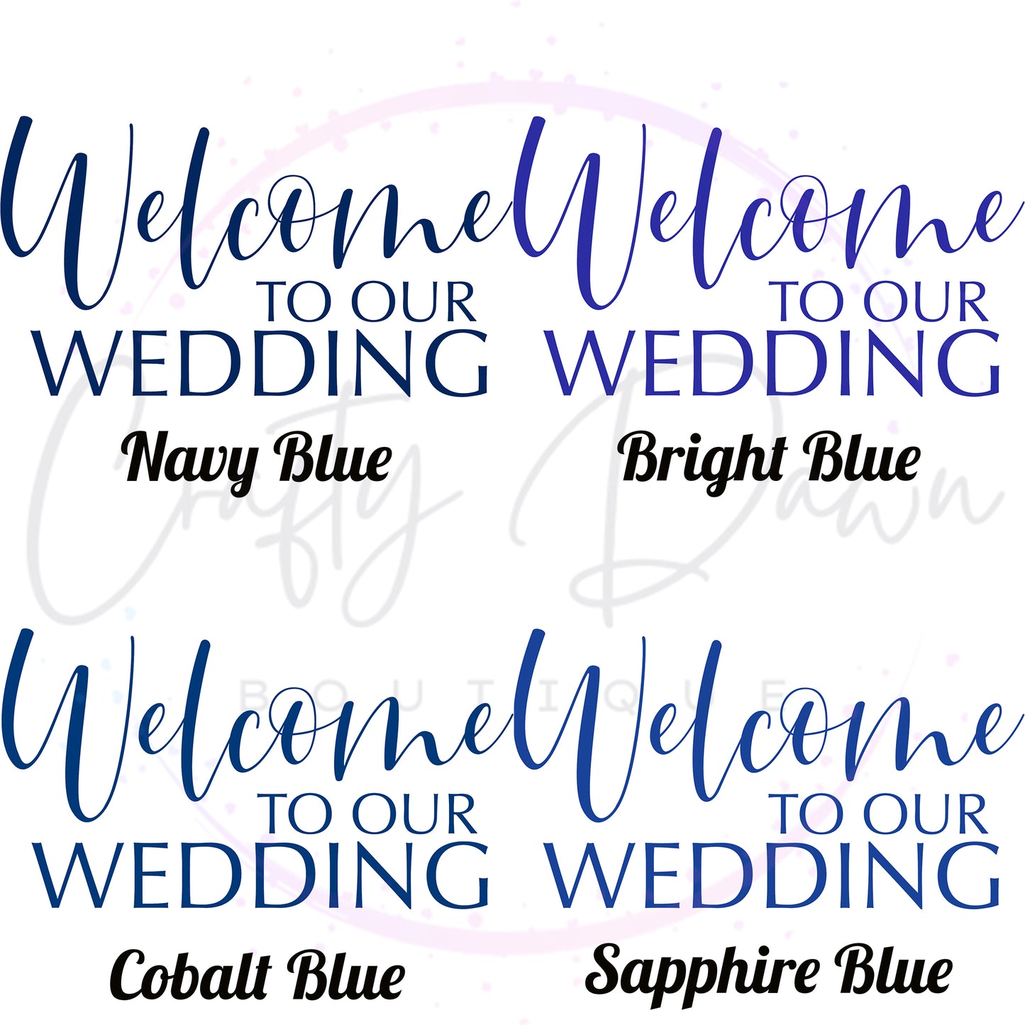Welcome To Our Wedding Acrylic Sign