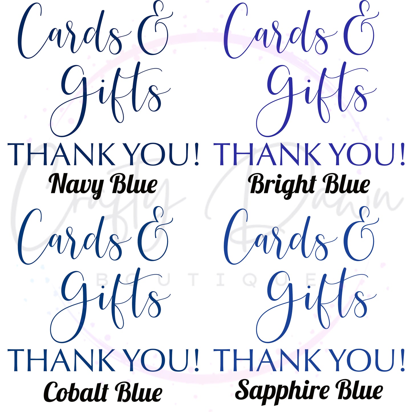 Cards And Gifts Acrylic Sign
