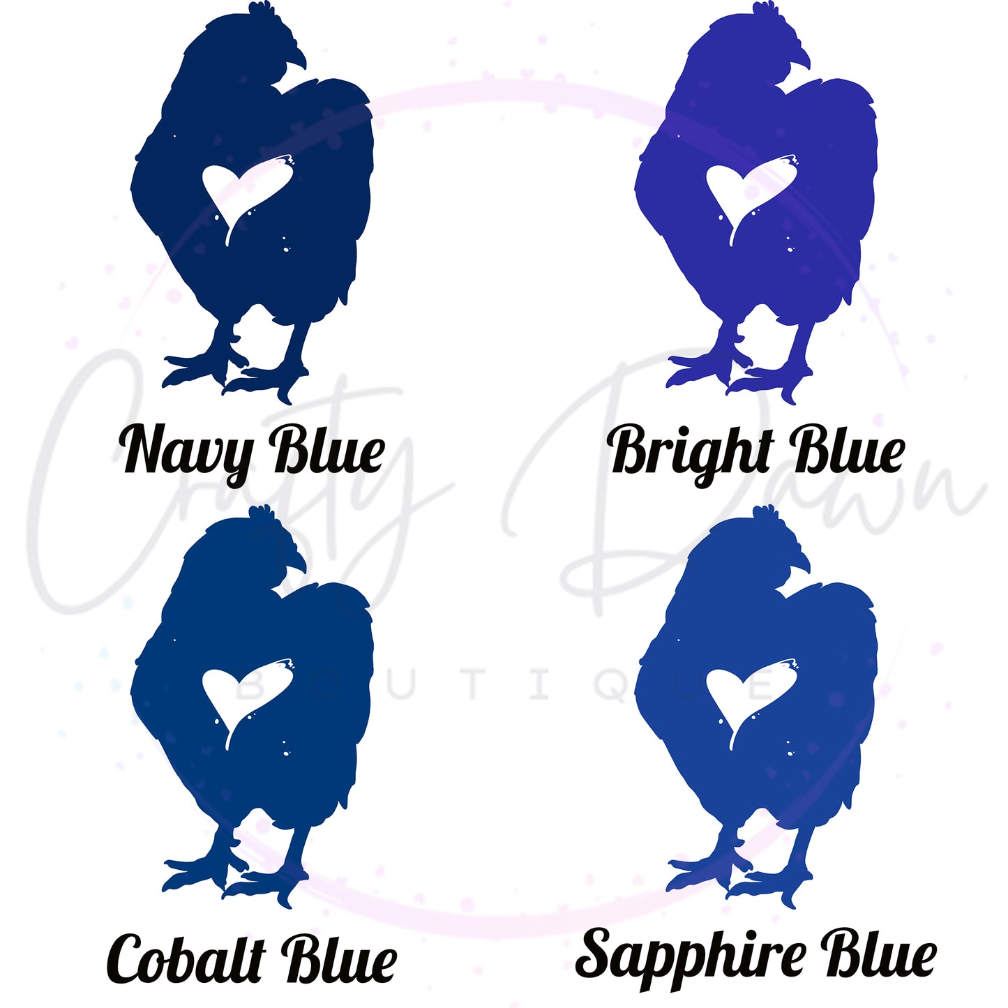 Chicken Heart Decal 2