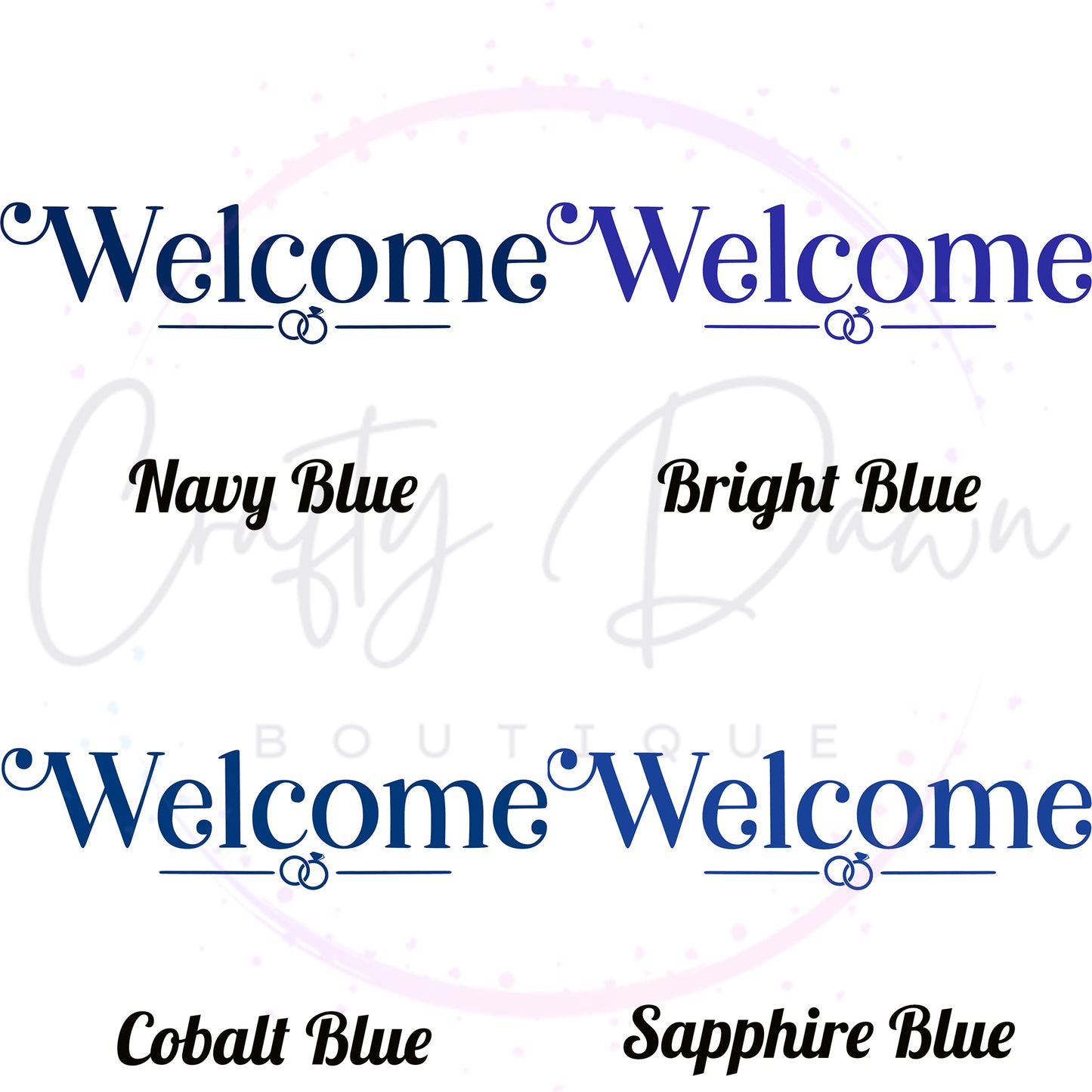 Welcome Acrylic Sign