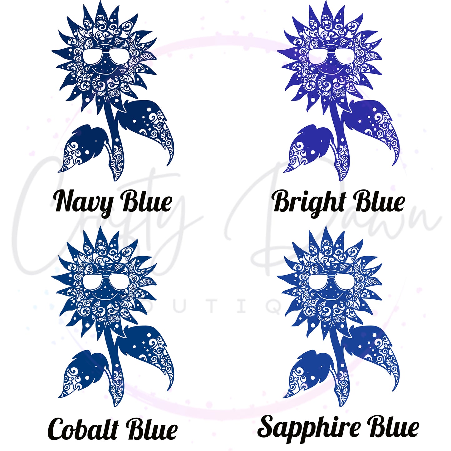 Cool Sunflower Mandala Decal