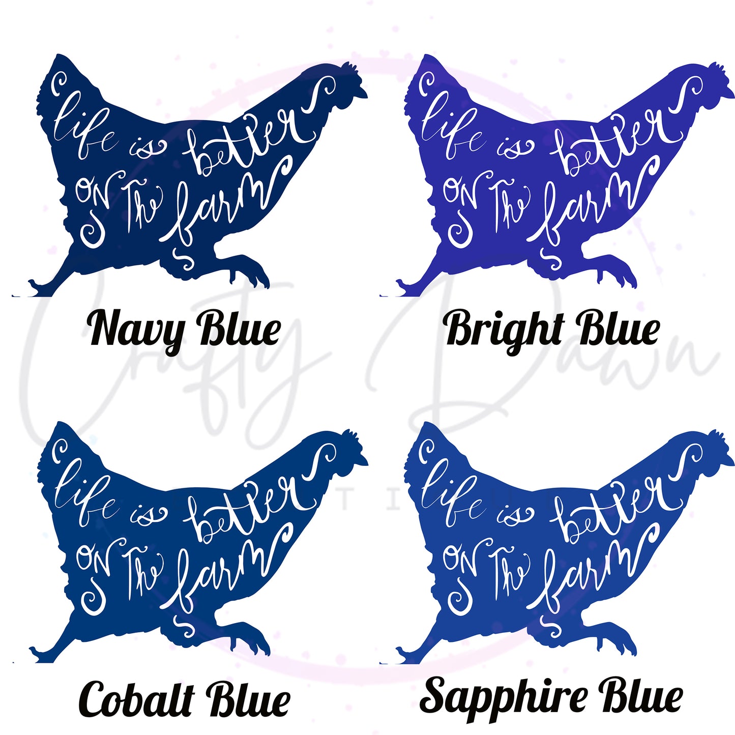Life Is Better Chicken Decal