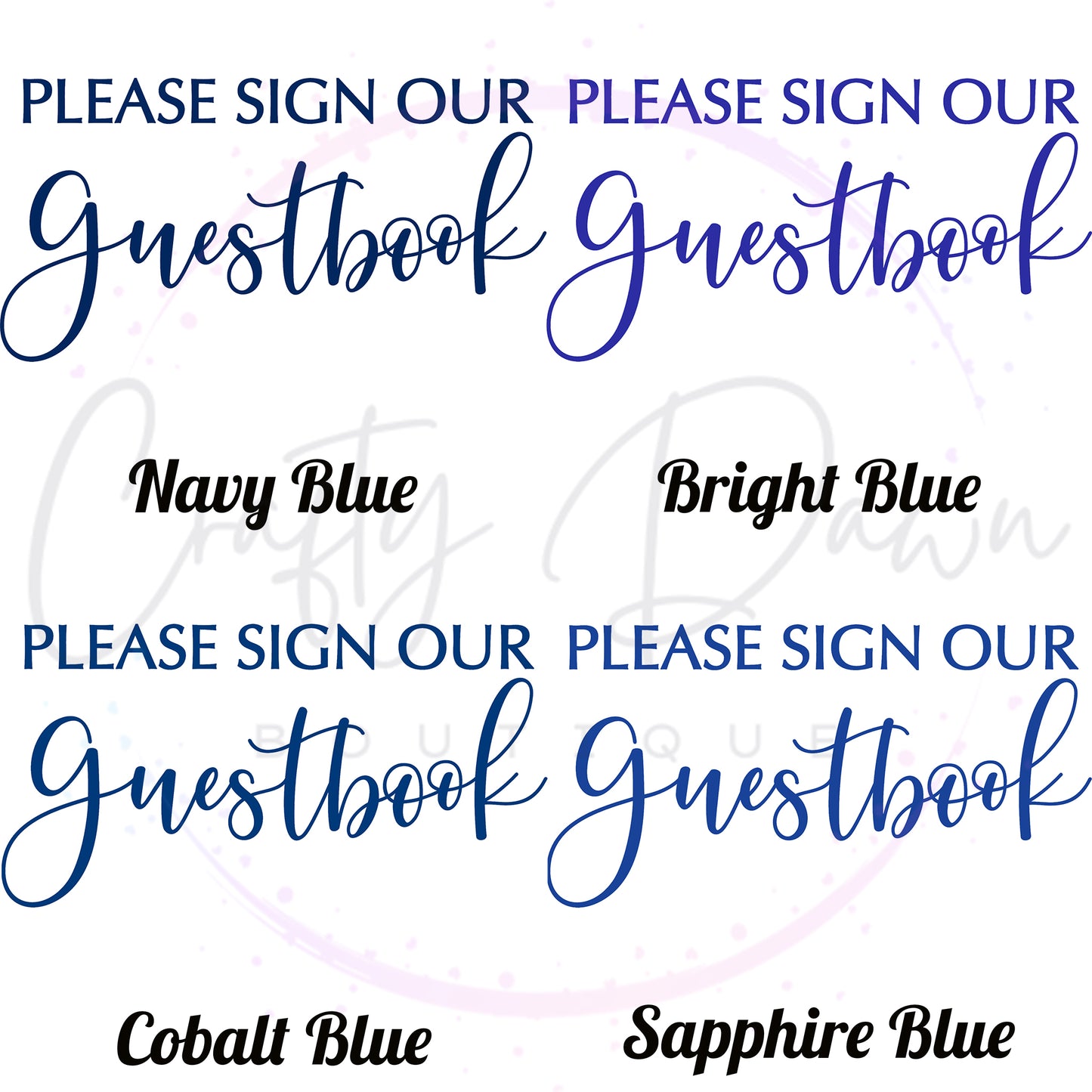 Please Sign Our Guestbook 2 Acrylic Sign