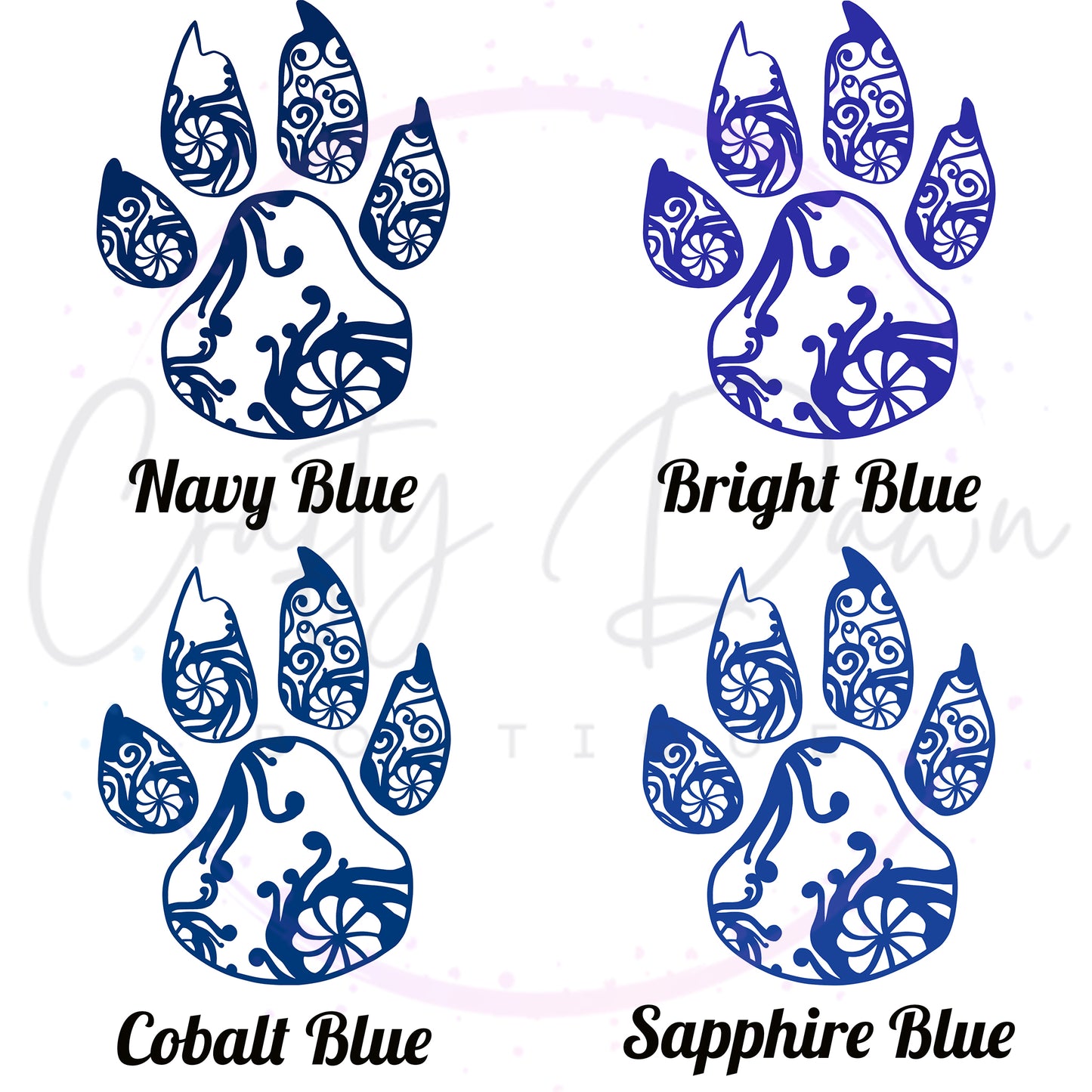 Paw Mandala Decal